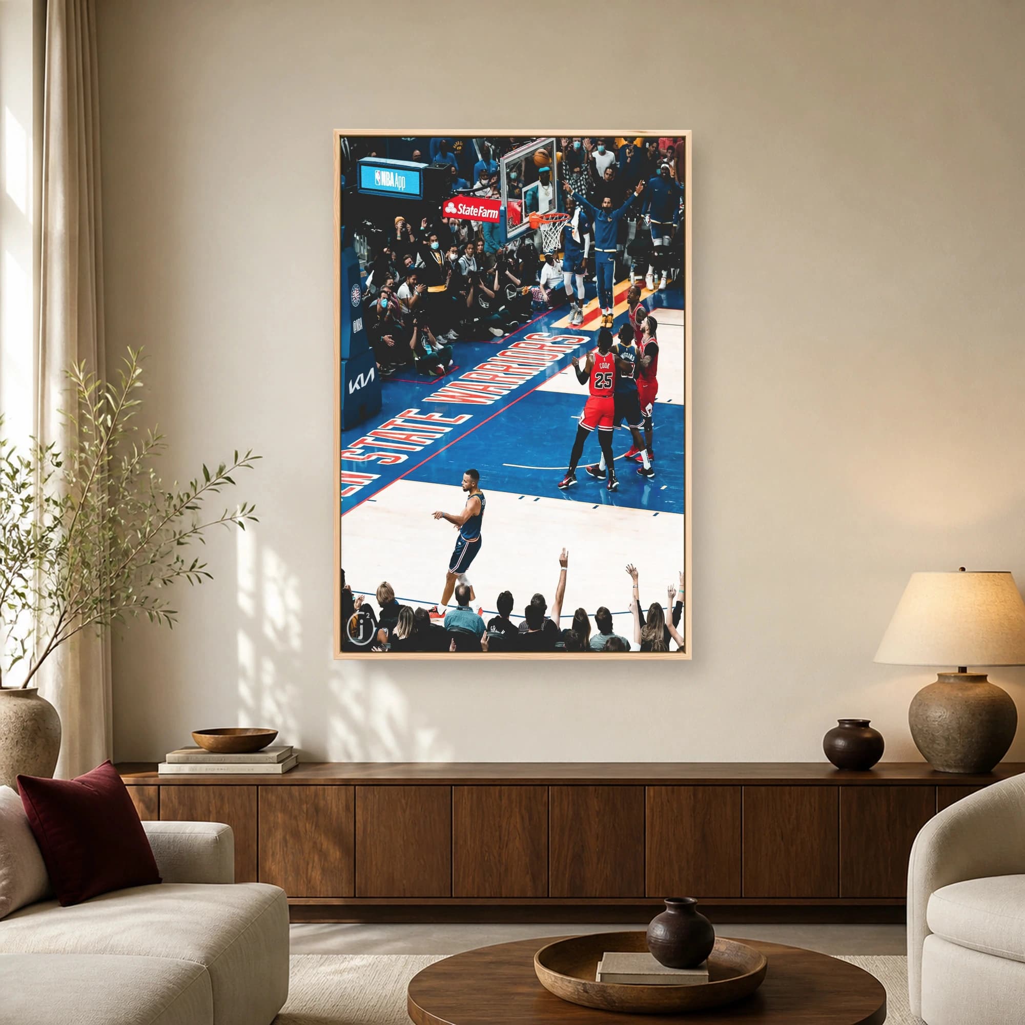 Stephen Curry Golden State Warriors Basketball Wall Art, view 2