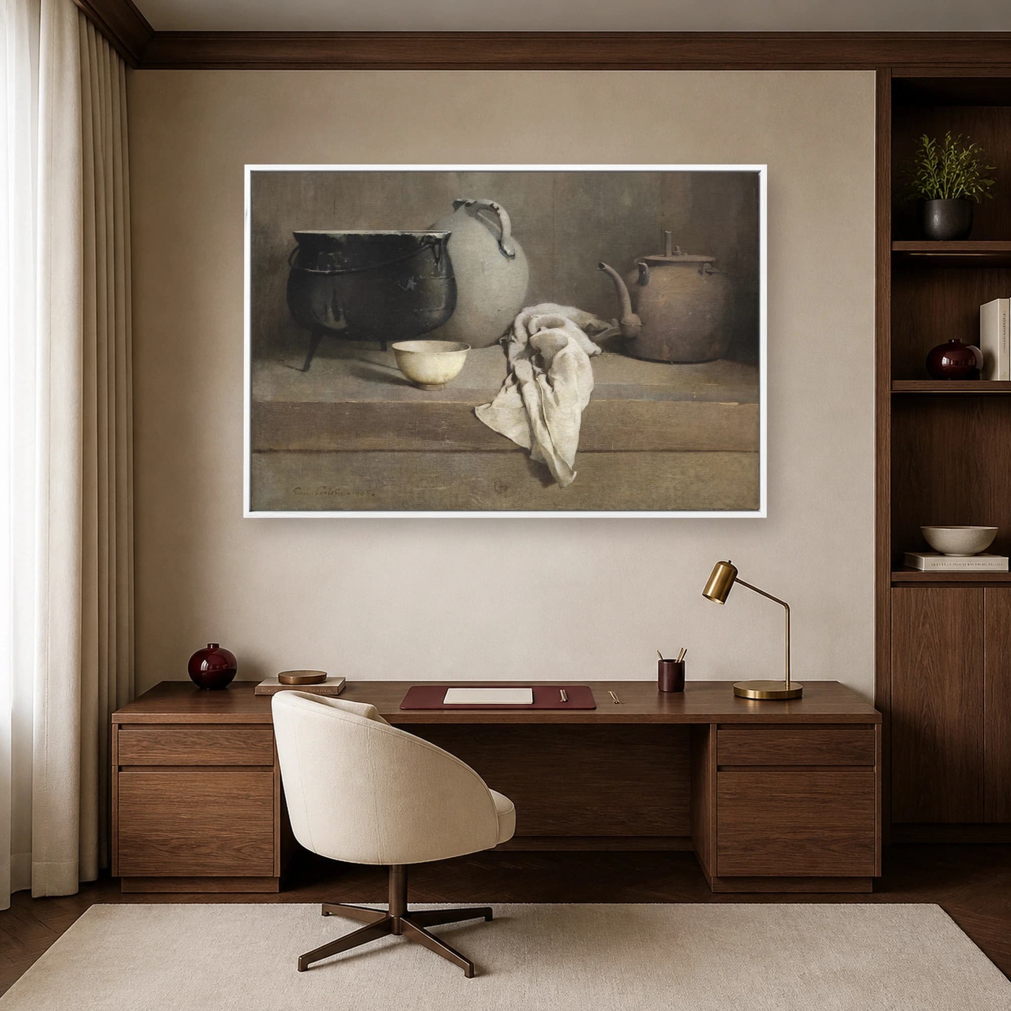 Emil Carlsen 1905 Still Life Vintage Canvas Print, view 7