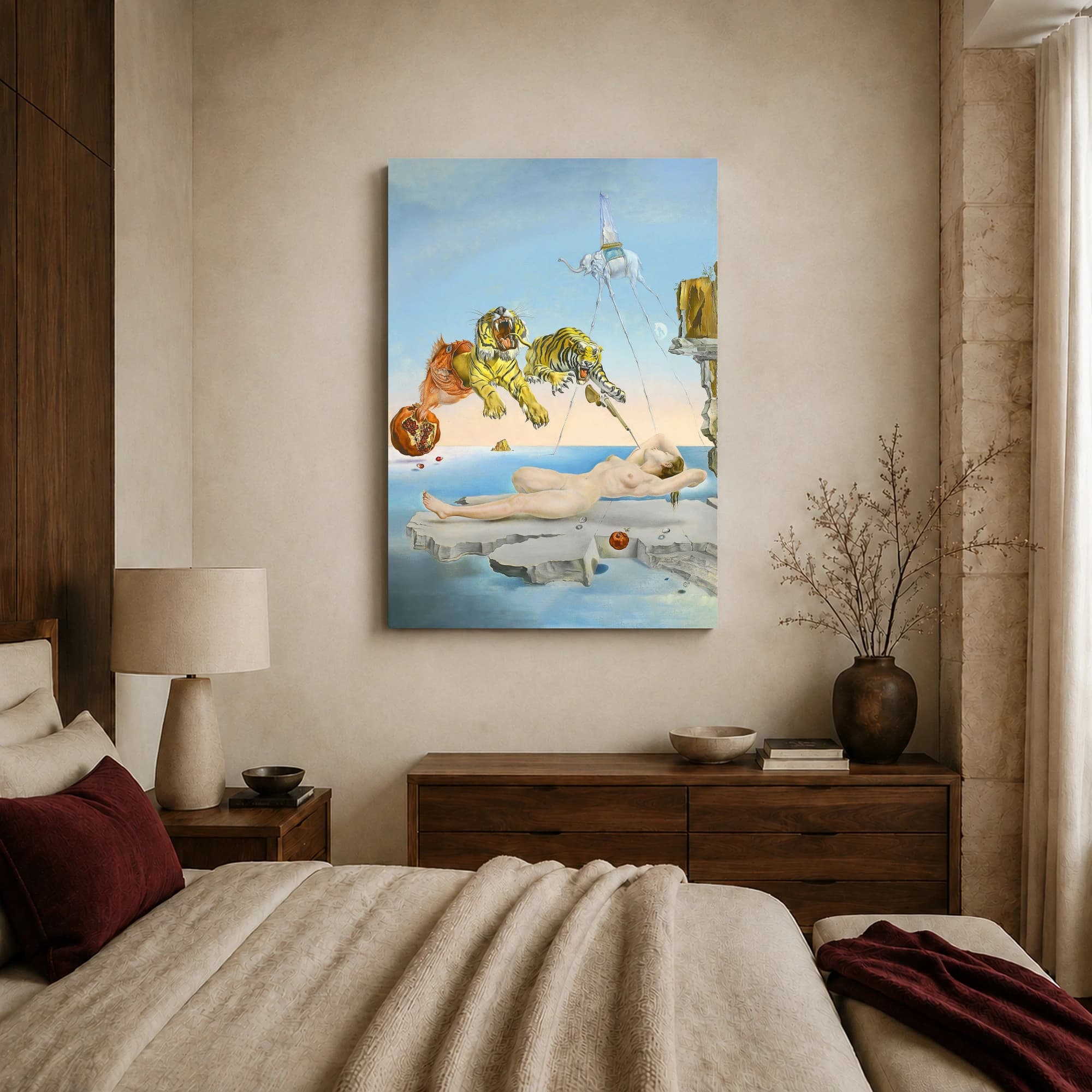 Dream Caused by the Flight of a Bee Canvas Print by Salvador Dali, view 5