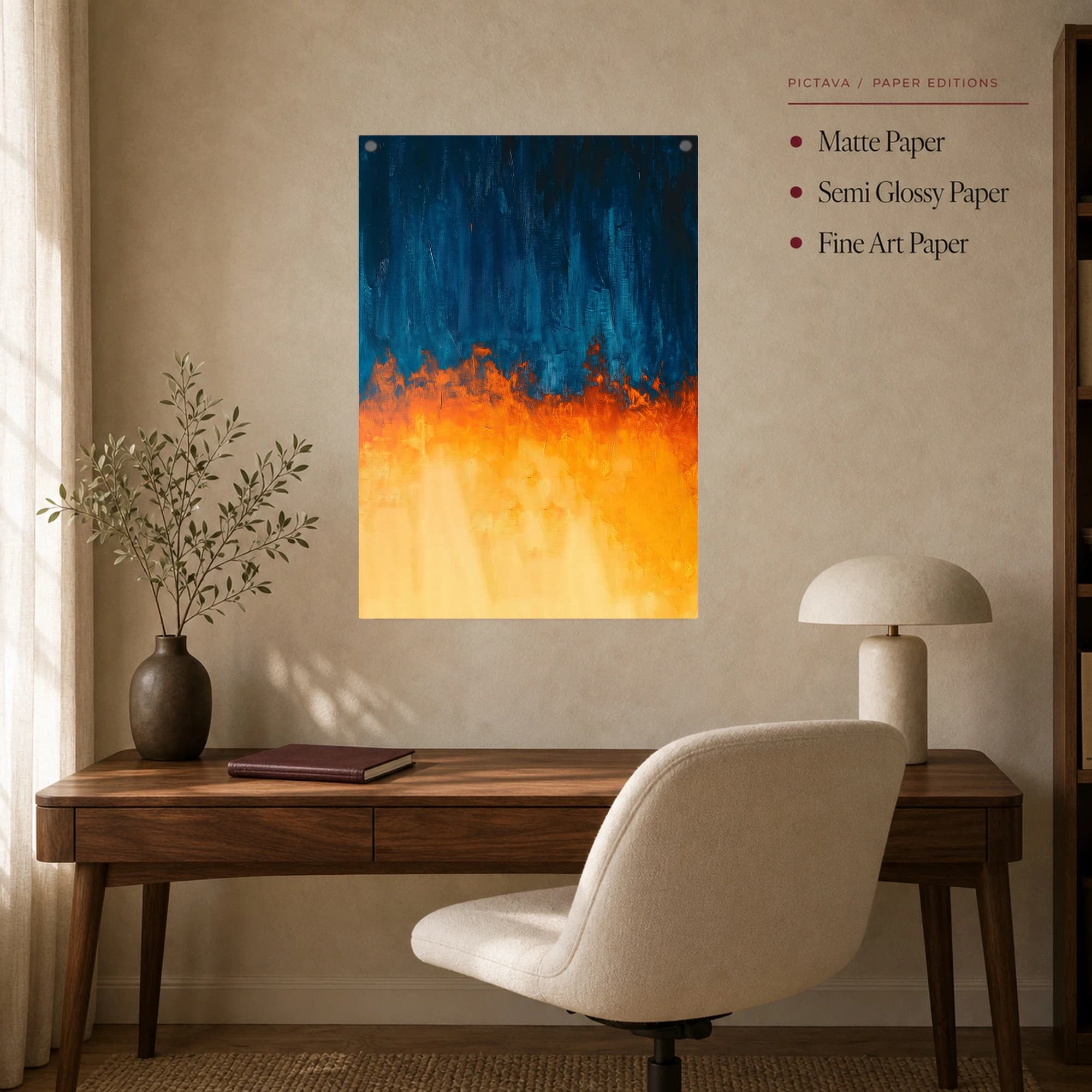Abstract Fire and Ice Canvas Print, view 8