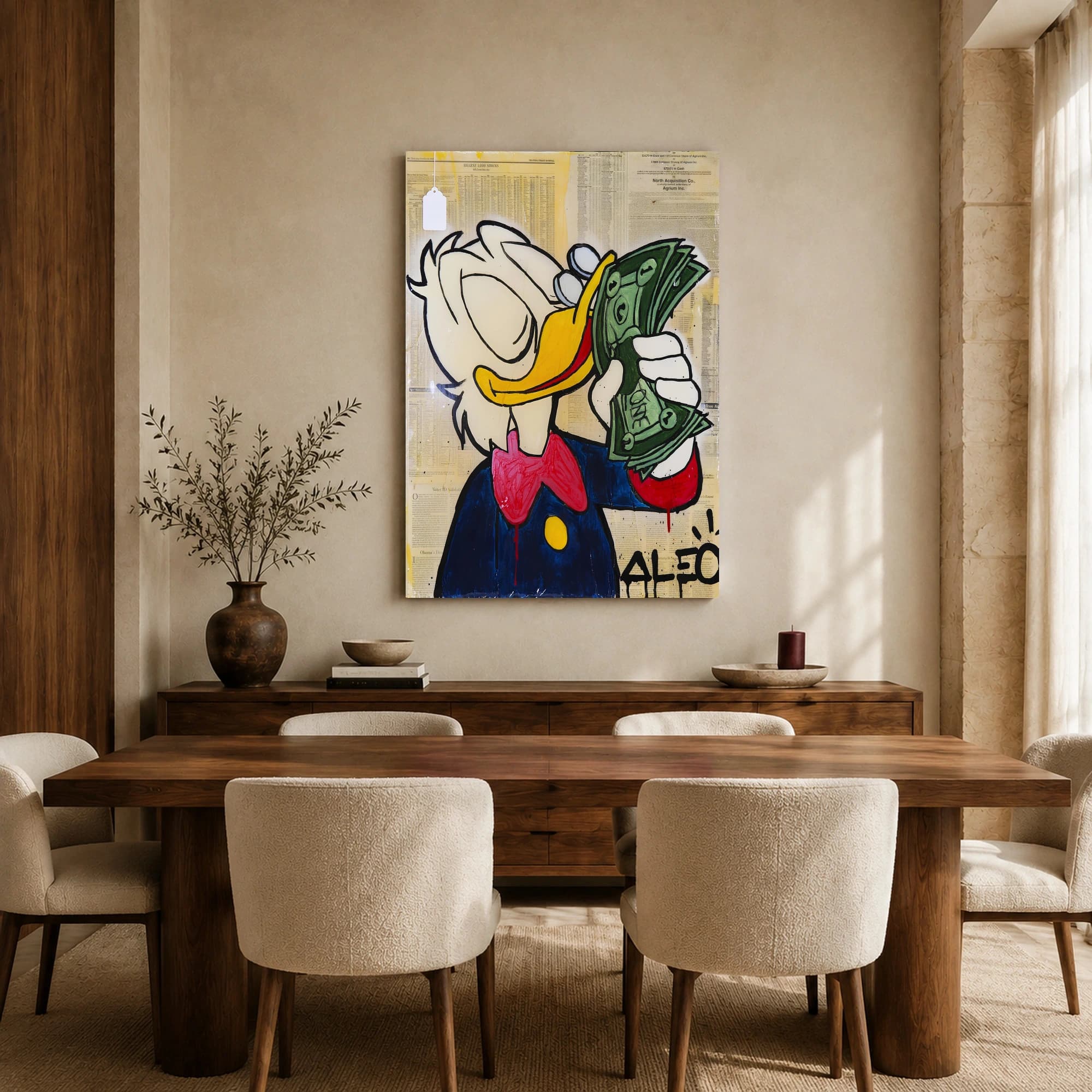 Donald Duck Wealth Pop Art Print, view 6