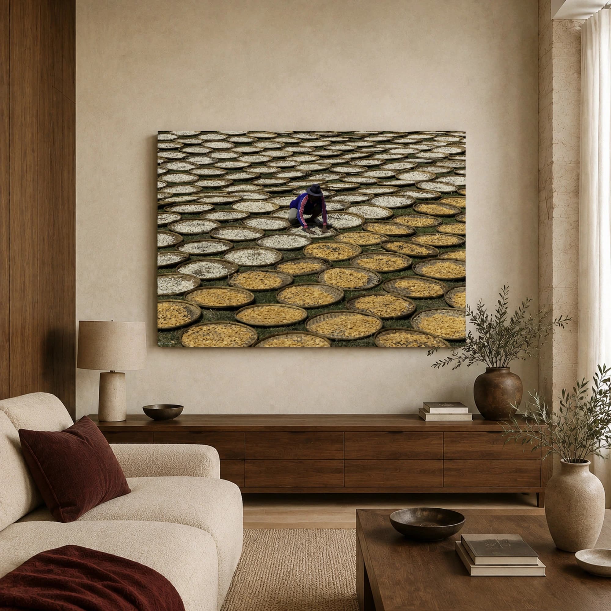 Harvest Drying Patterns Fine Art Print, view 3