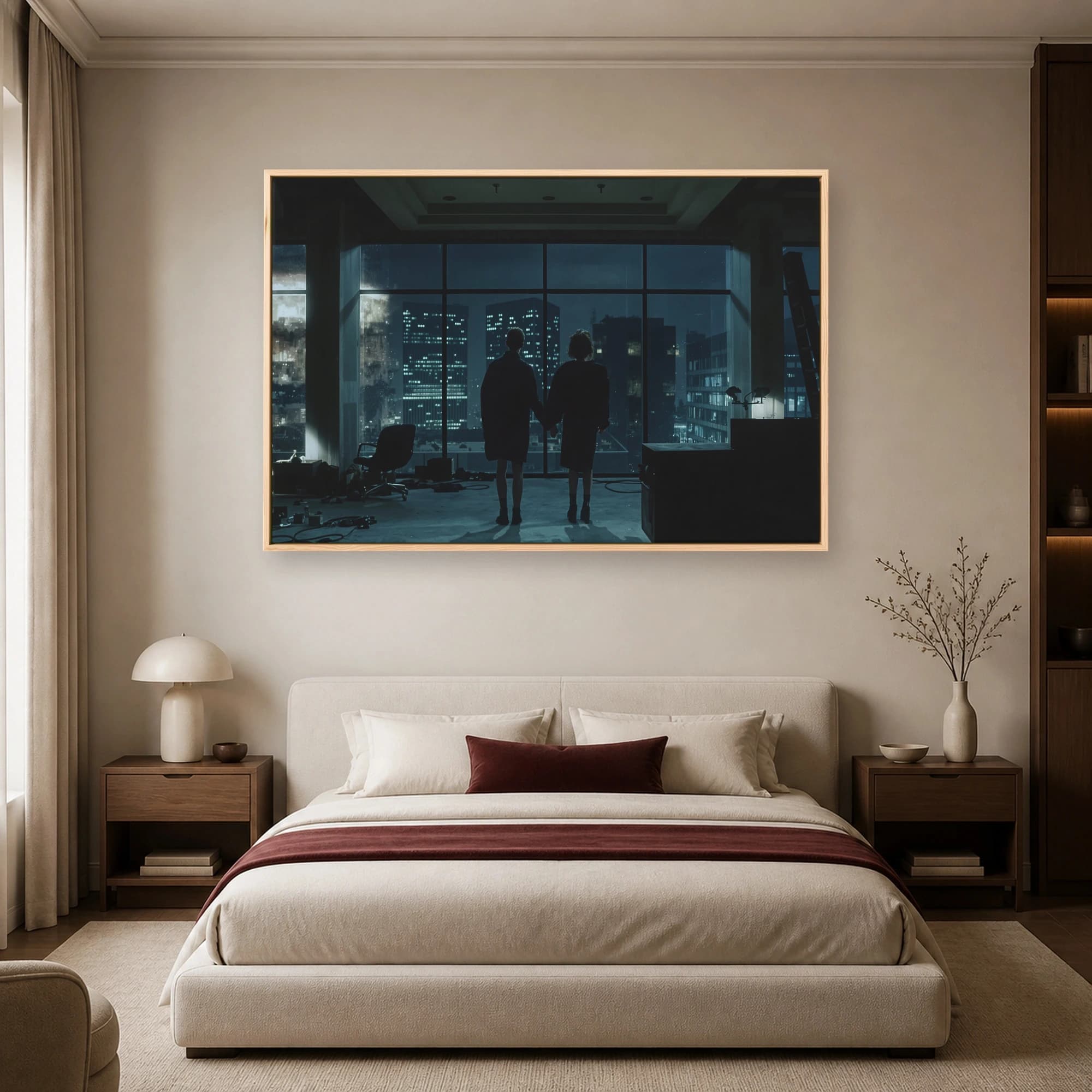 Cinematic Cityscape Twilight Wall Art Print, view 5