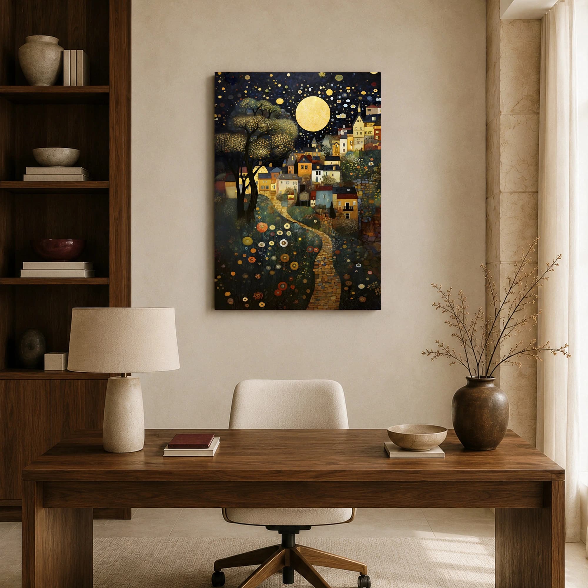 Midnight Village Starlight Wall Art Print, view 8