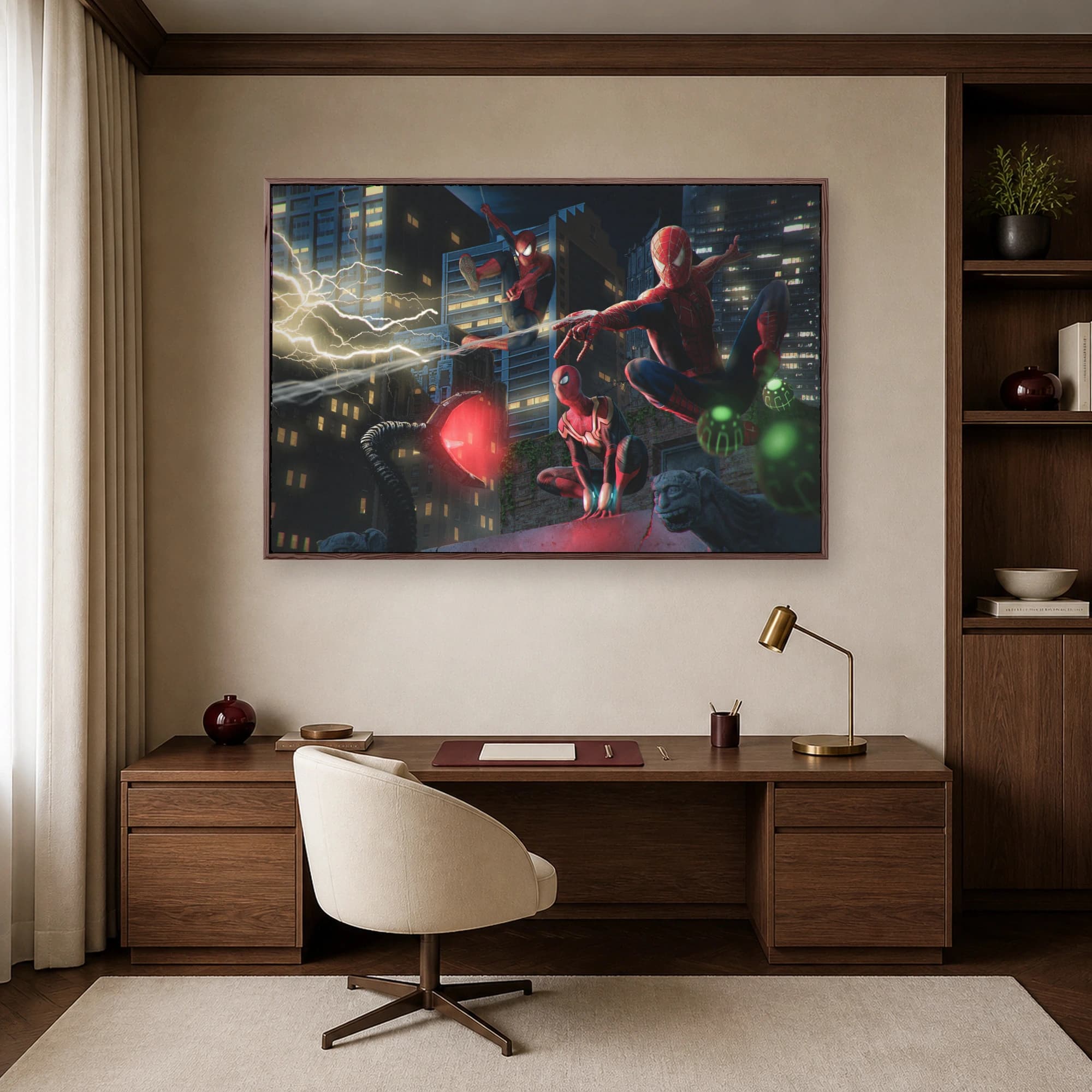 Spider-Man Multiverse Cinematic Action Canvas Print, view 6