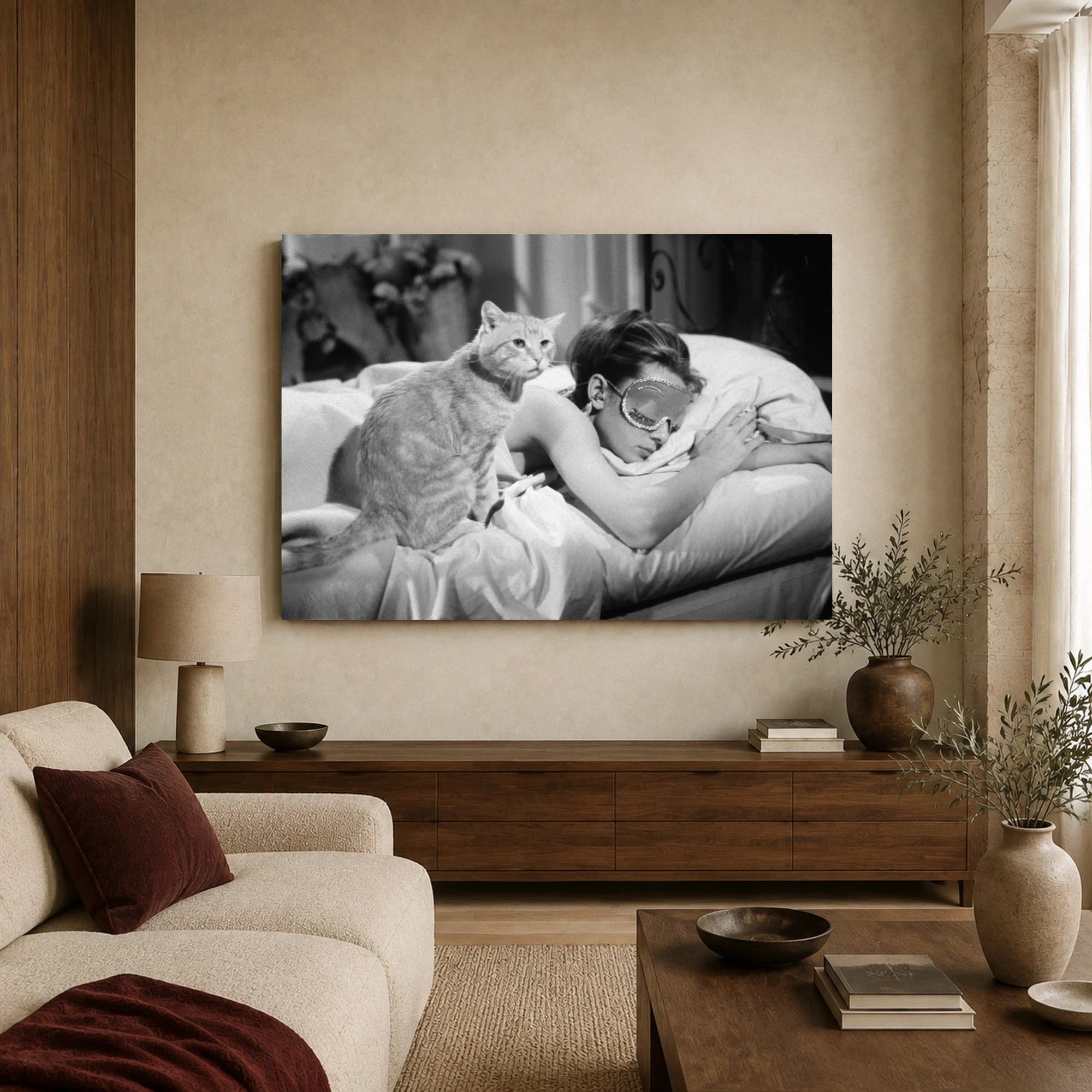 Audrey Hepburn Vintage Movie Wall Art Print, view 3