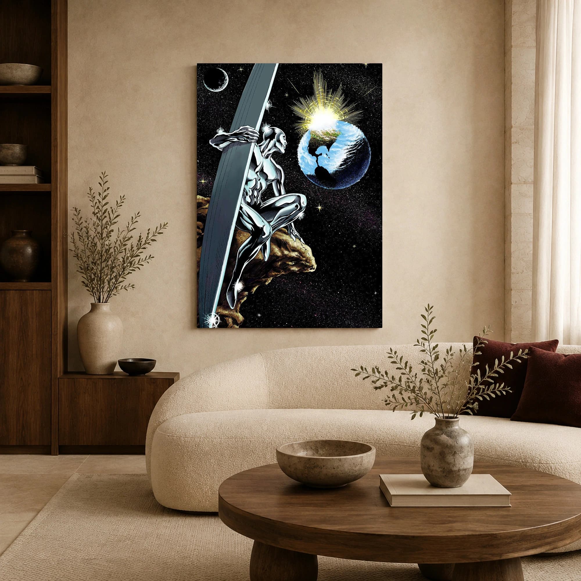 Silver Surfer Cosmic Watch Canvas Print, view 4