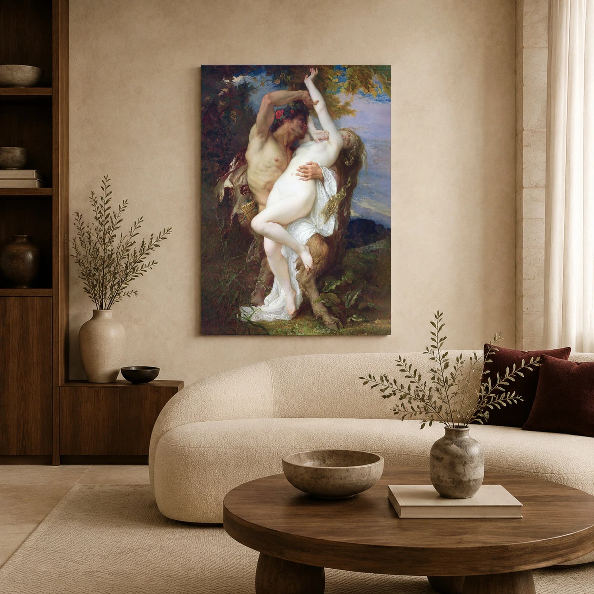 Nymph and Satyr Fine Art Print by William-Adolphe Bouguereau, view 6