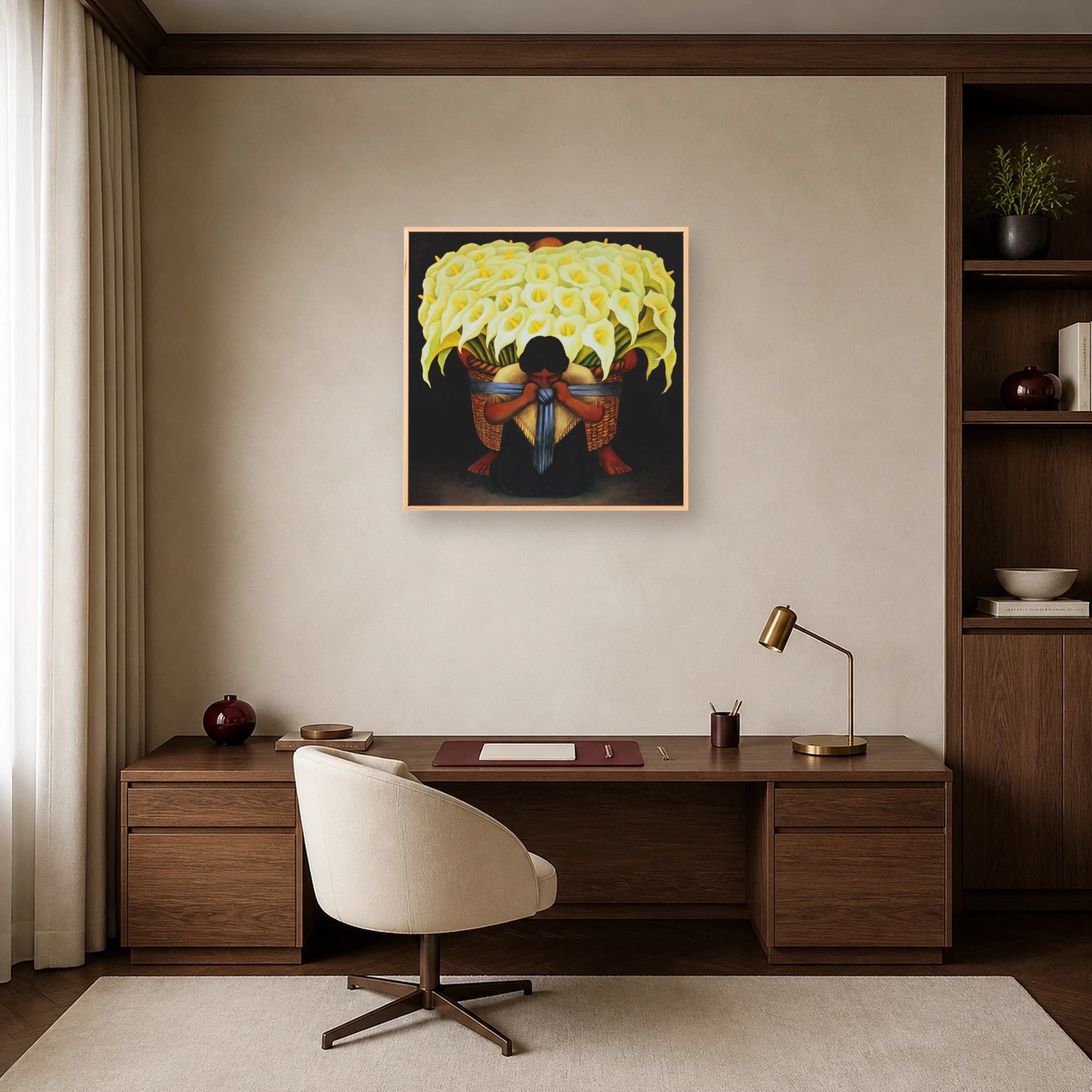 The Flower Seller Masterpiece Fine Art Canvas Print, view 7