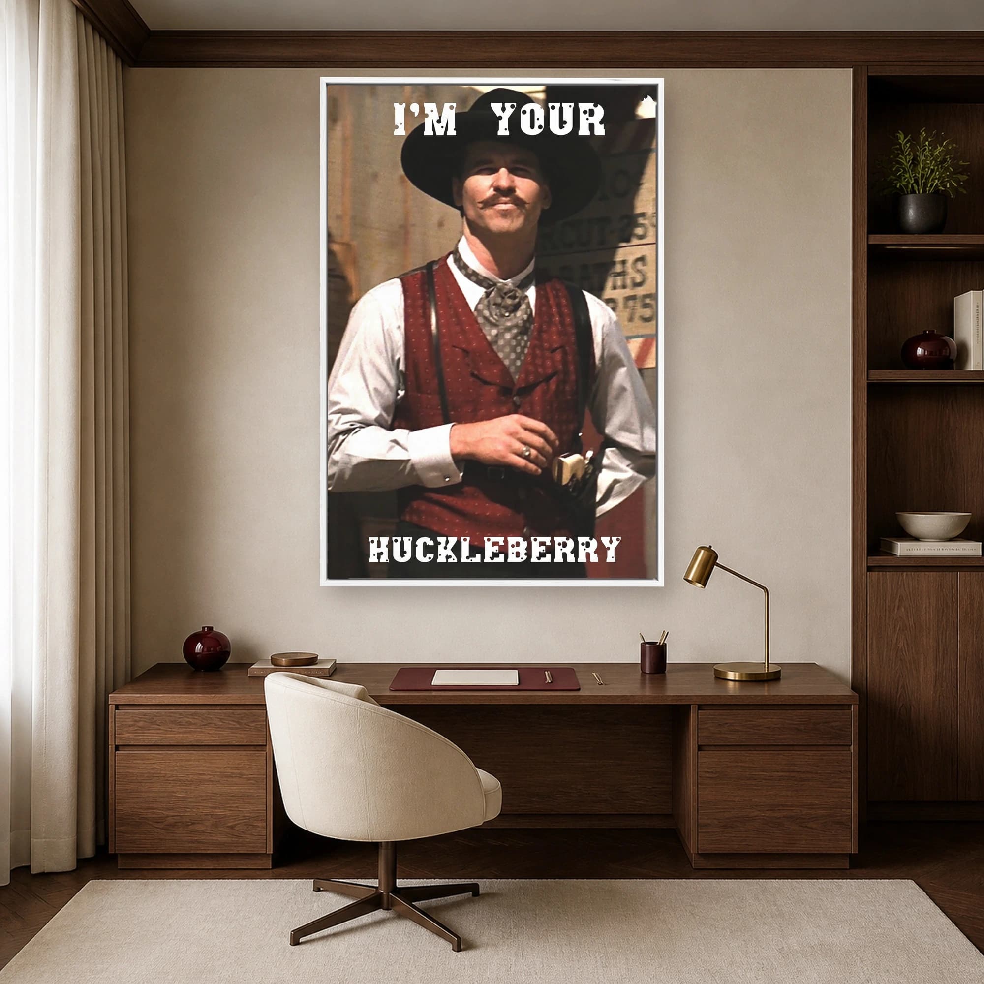 I'm Your Huckleberry Doc Holliday Movie Wall Art, view 3