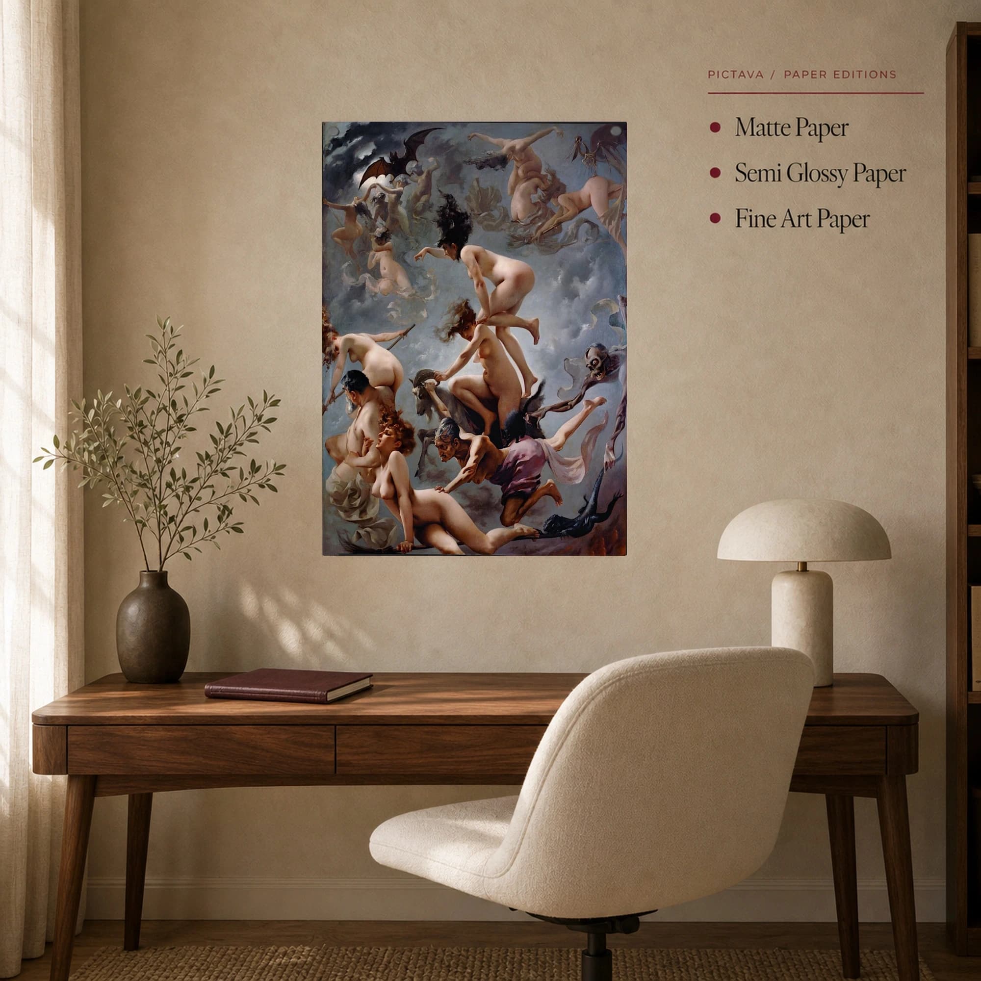 Witches Going to Their Sabbath Canvas Print by Luis Ricardo Falero, view 8