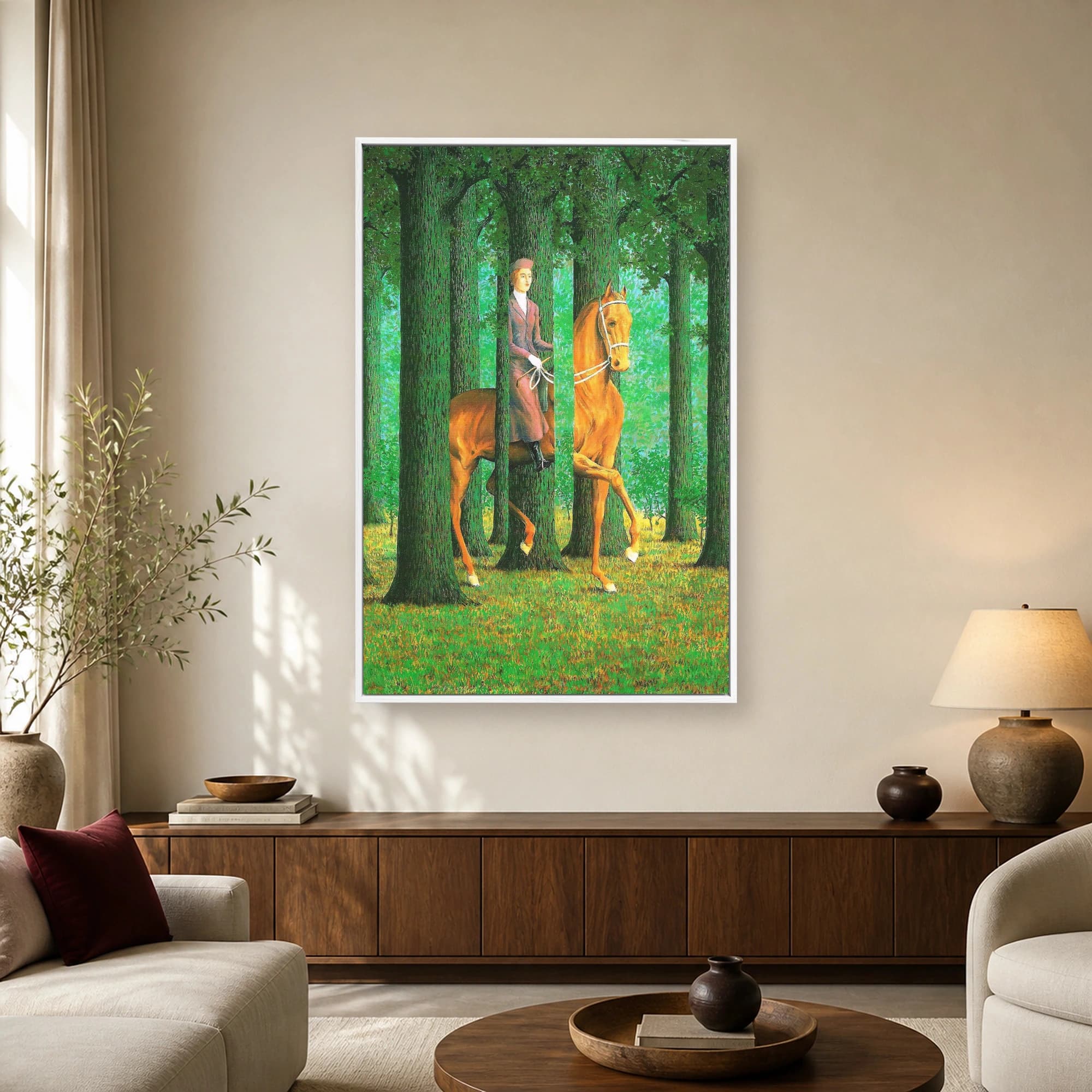 René Magritte The Blank Signature Canvas Art Print, view 2