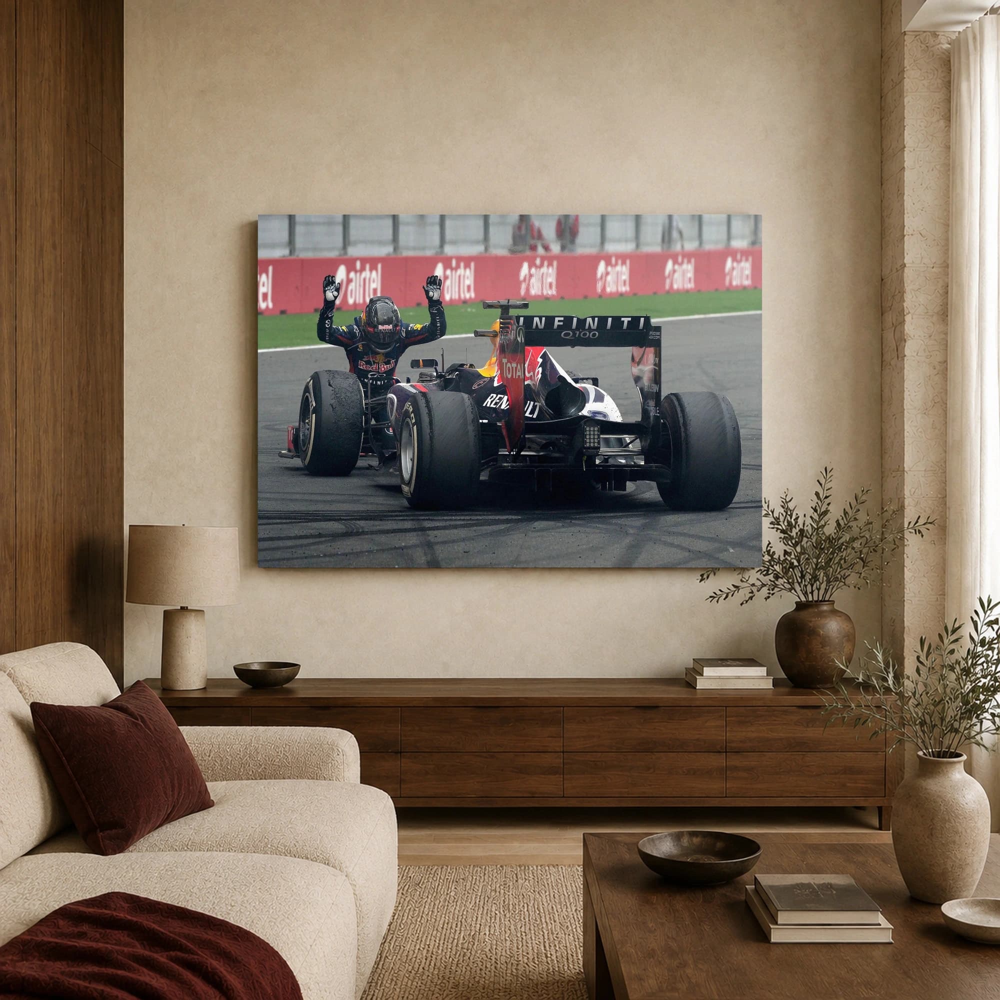 Formula One Victory Celebration Sports Wall Art, view 3