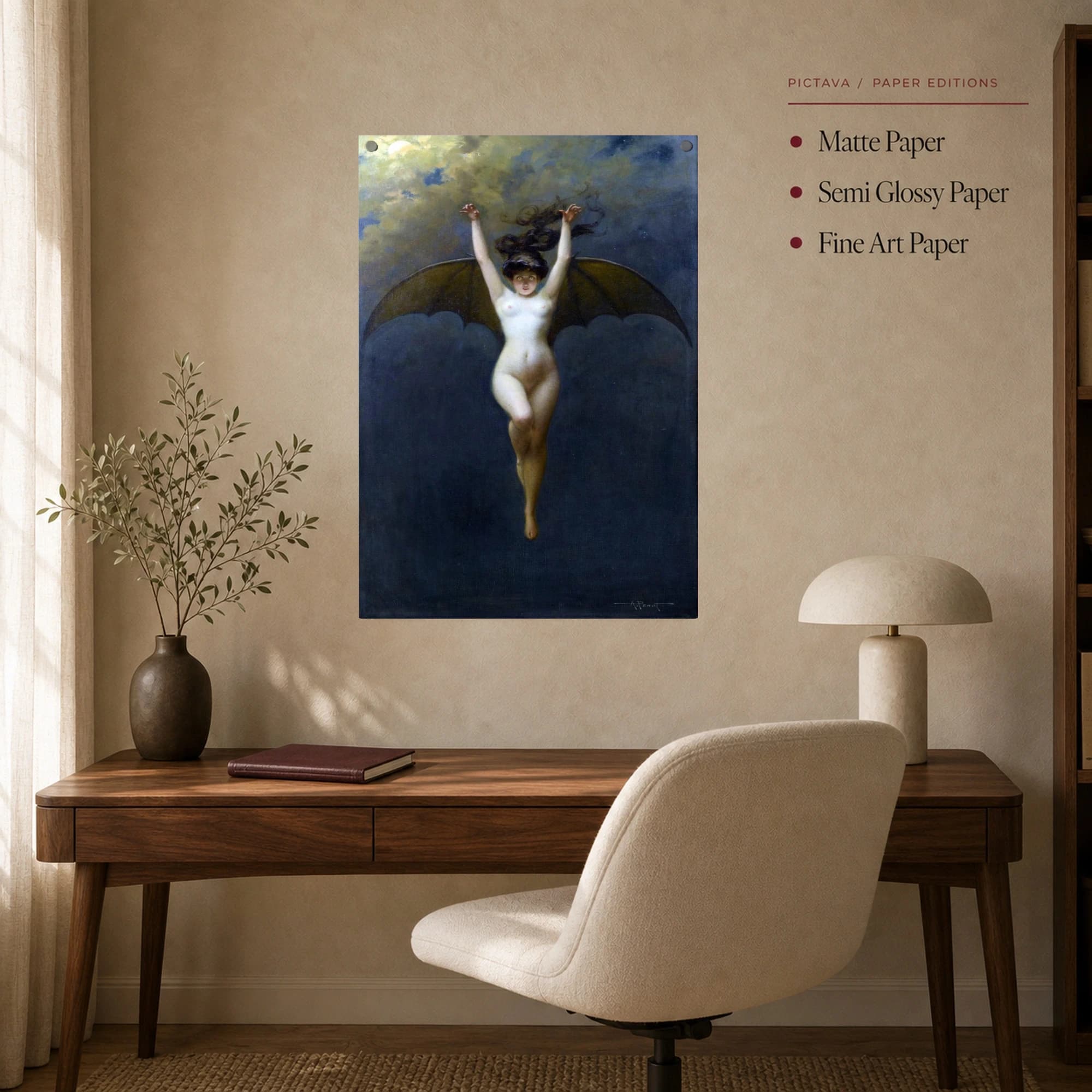 La Femme Chauve-Souris Bat Woman Canvas Print, view 8