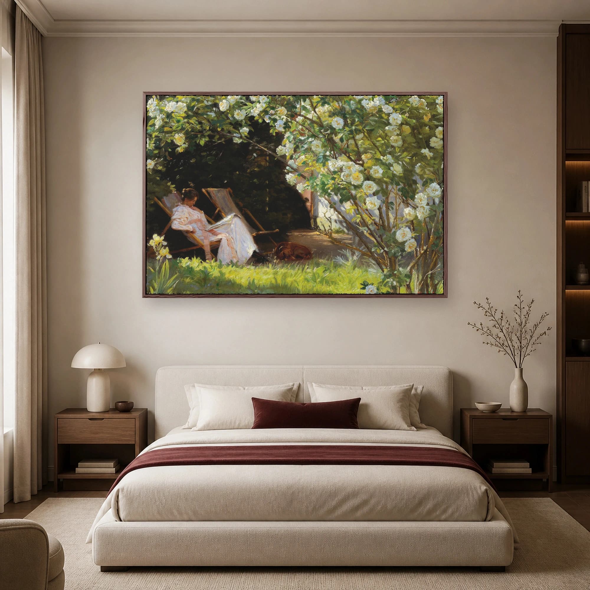 A Summer Day in the Garden Canvas Art Print, view 6