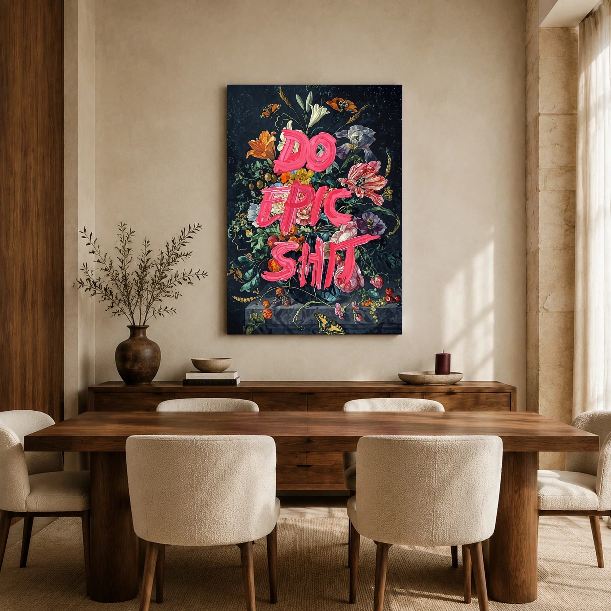 Do Epic Shit Floral Still Life Wall Art, view 6