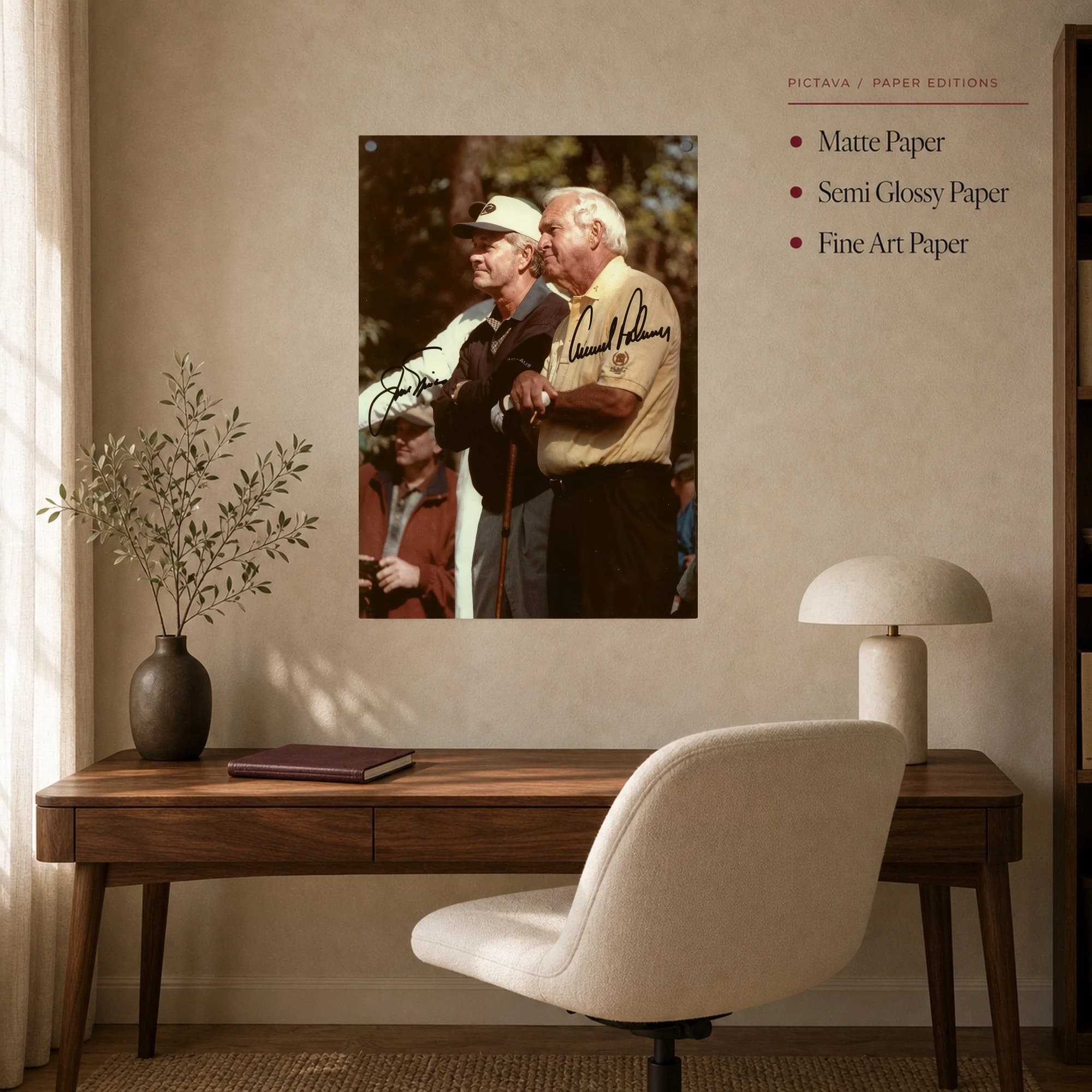 Arnold Palmer & Jack Nicklaus Golf Legends Canvas Print, view 7