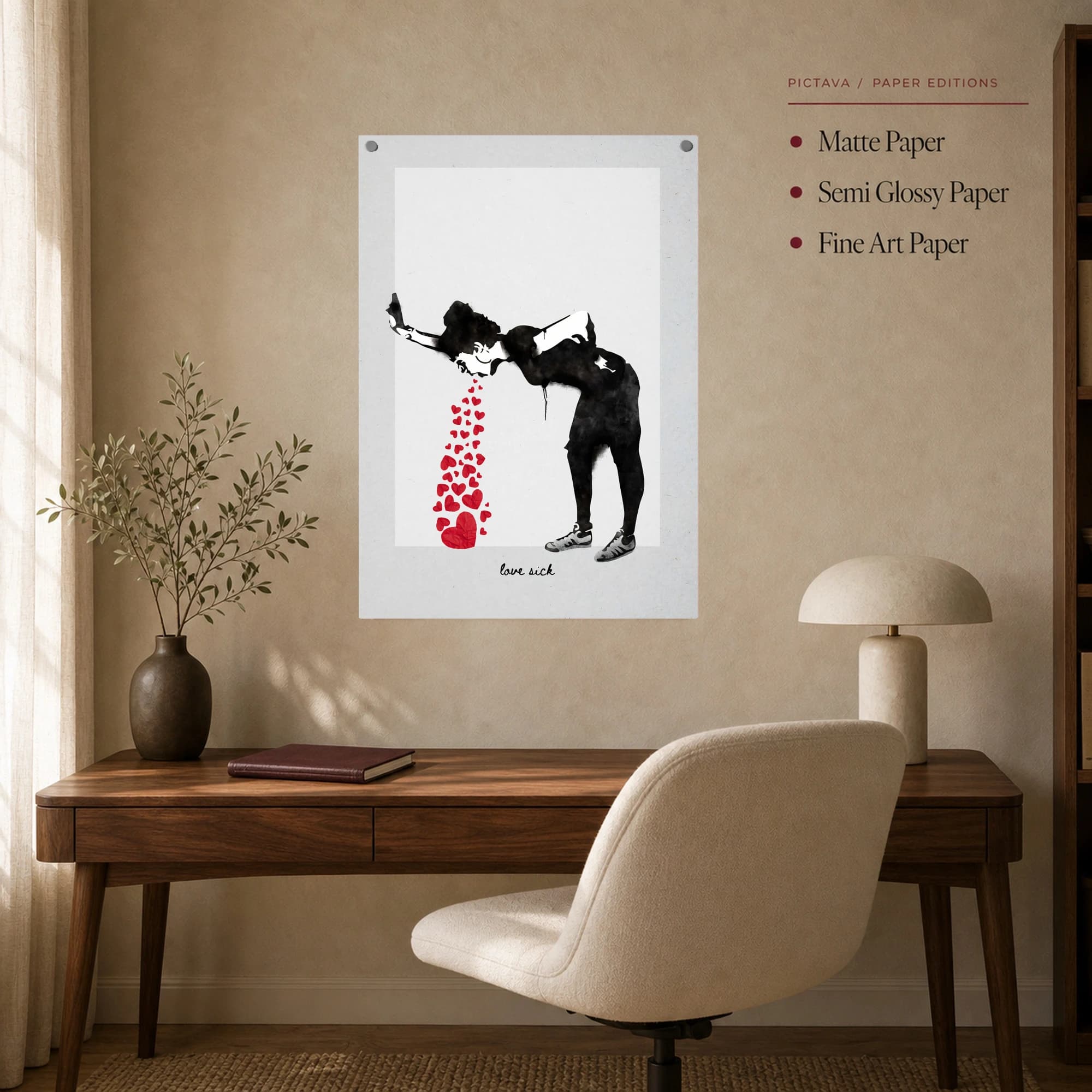 Love Sick Pop Art Print, view 7