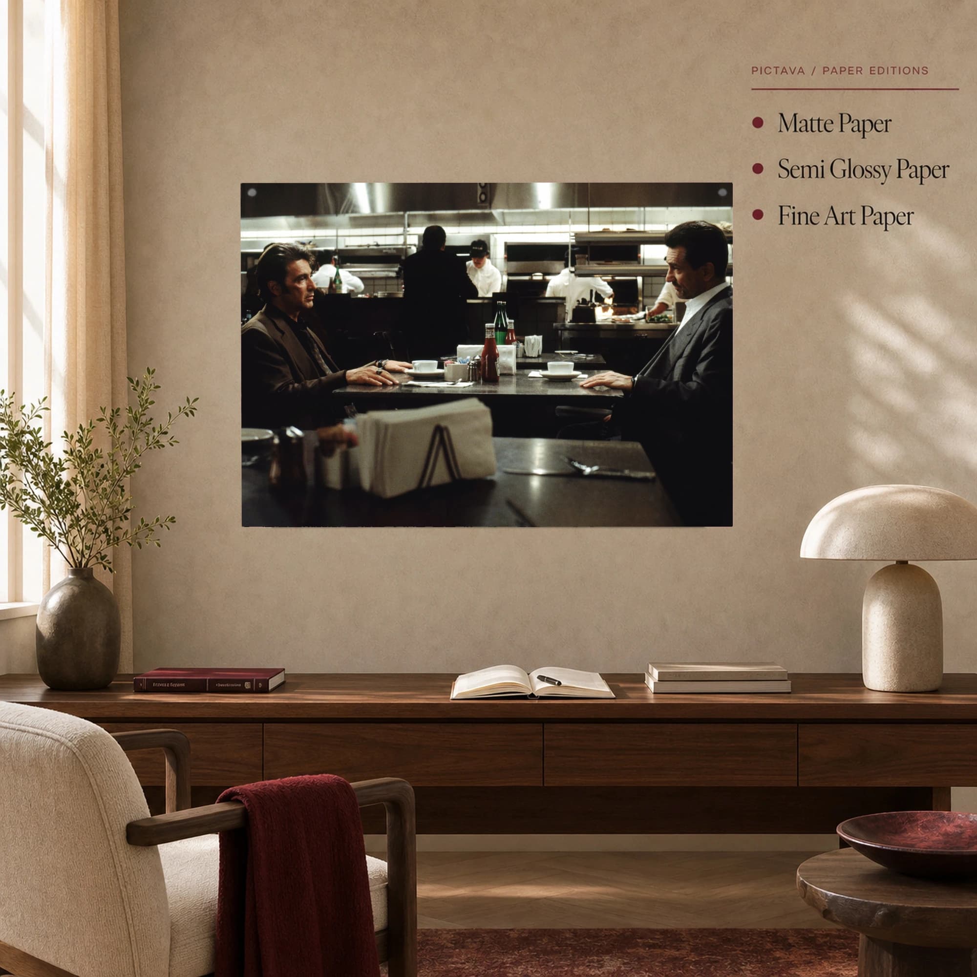 Heat Diner Scene Movie Wall Art, view 5