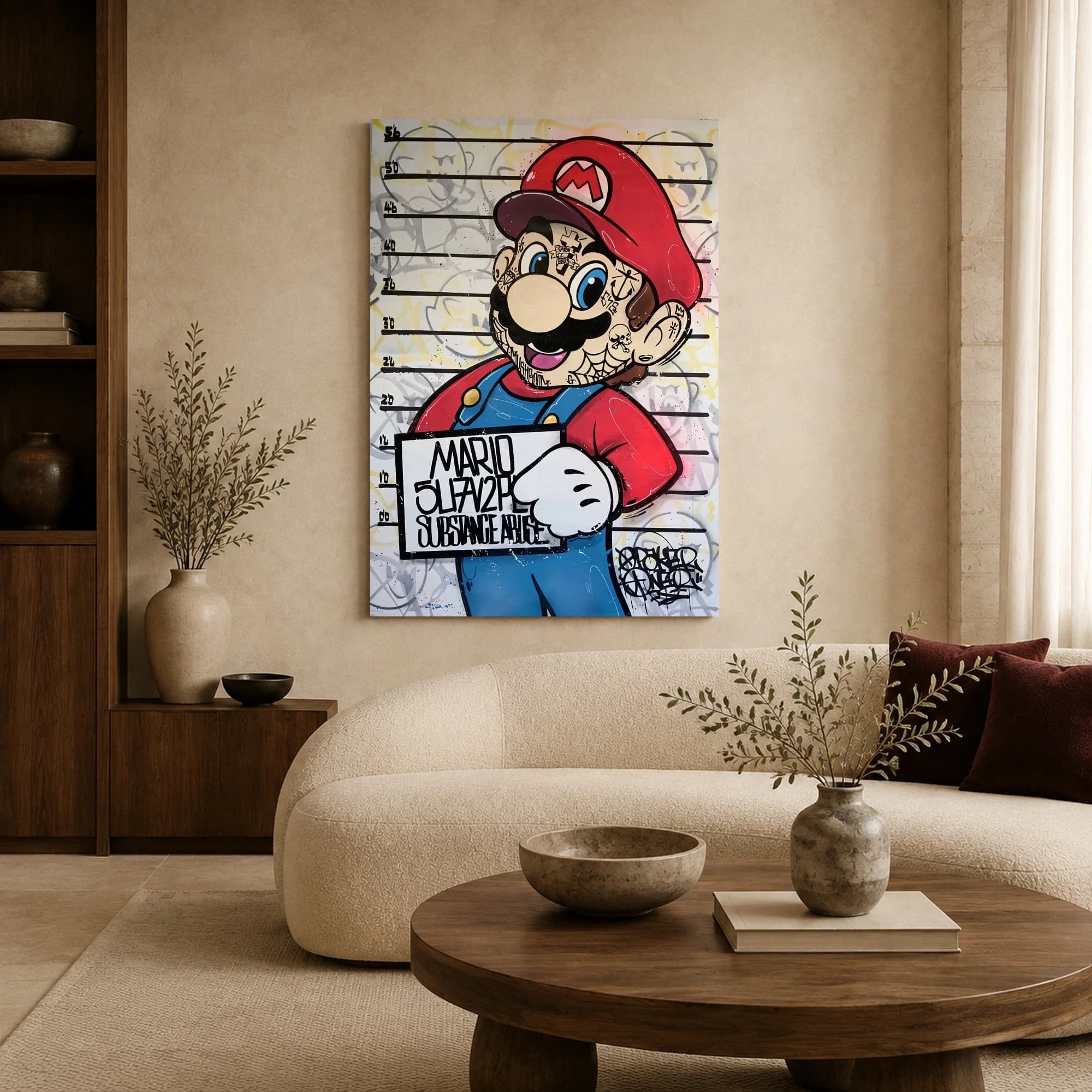 Mugshot Mario Pop Art Wall Art, view 4
