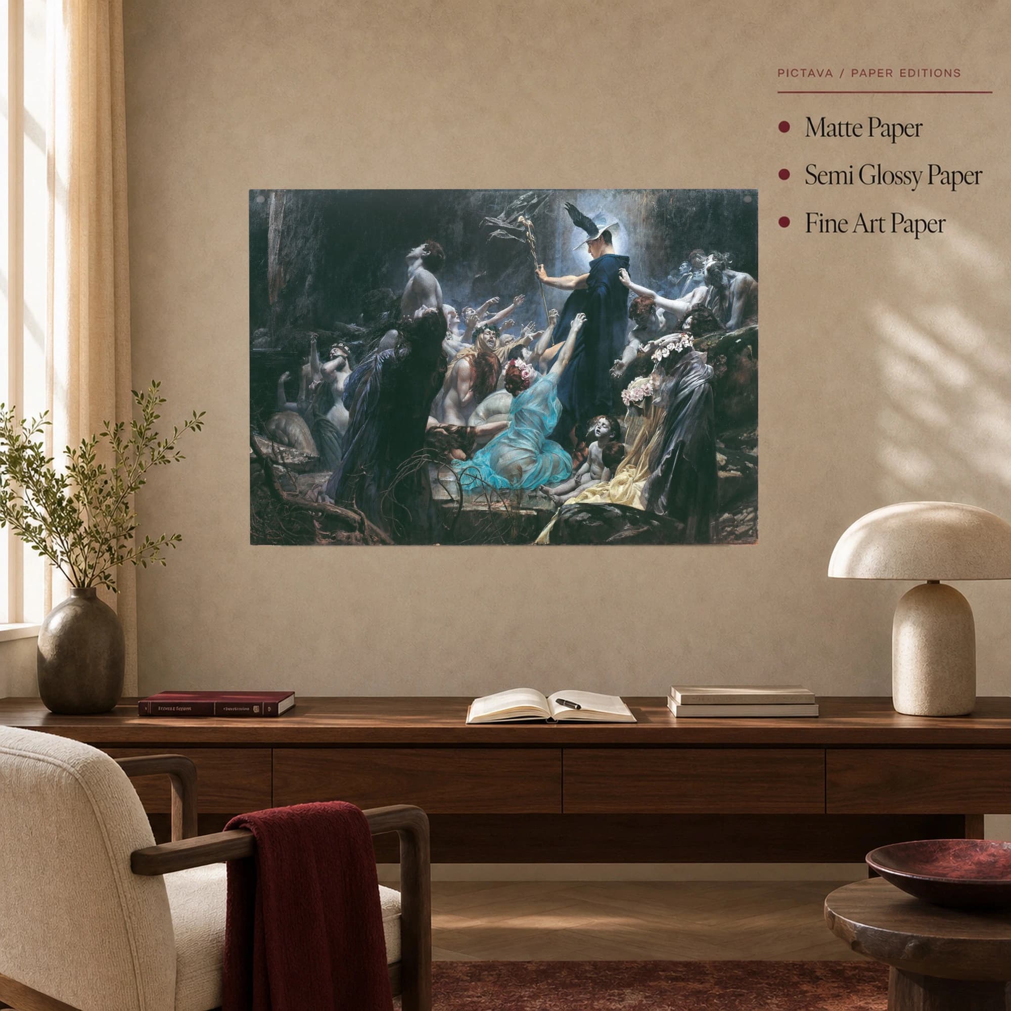 The Souls of Acheron Classical Fine Art Print, view 5