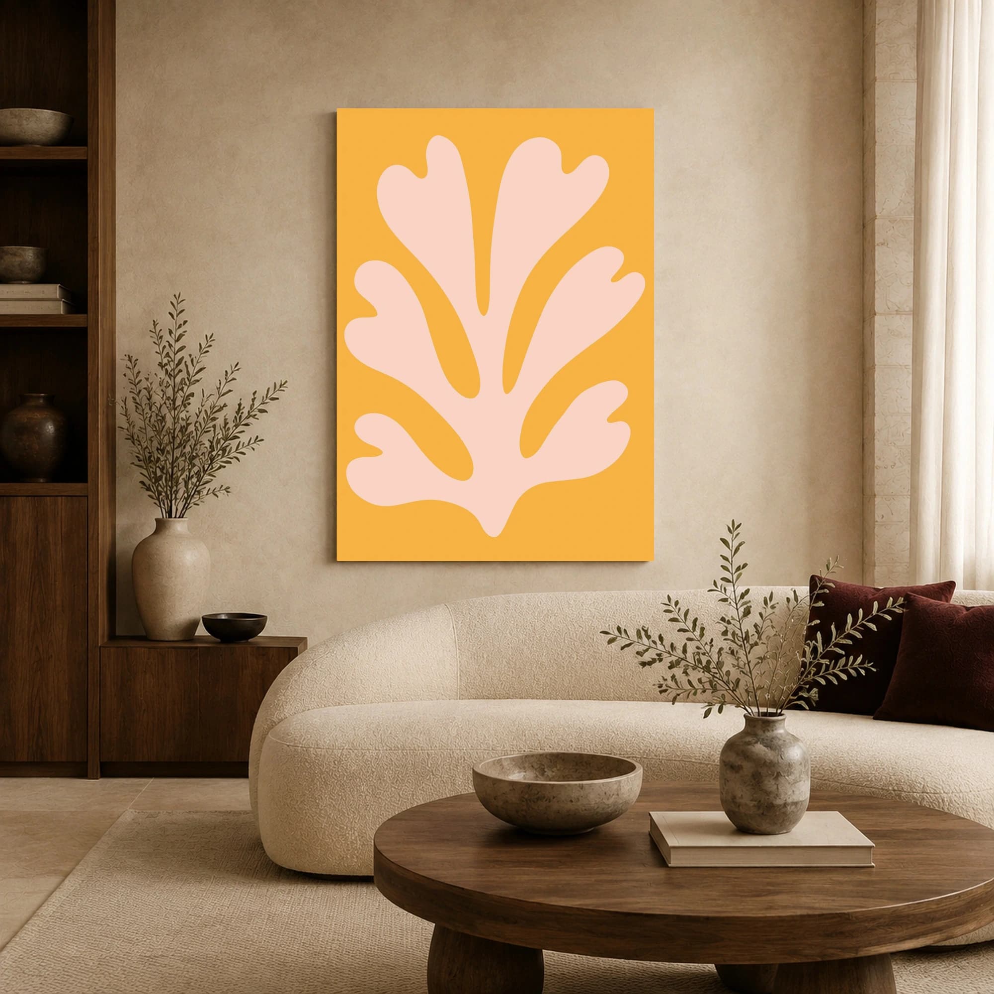 Abstract Coral Cut Out Wall Art, view 6