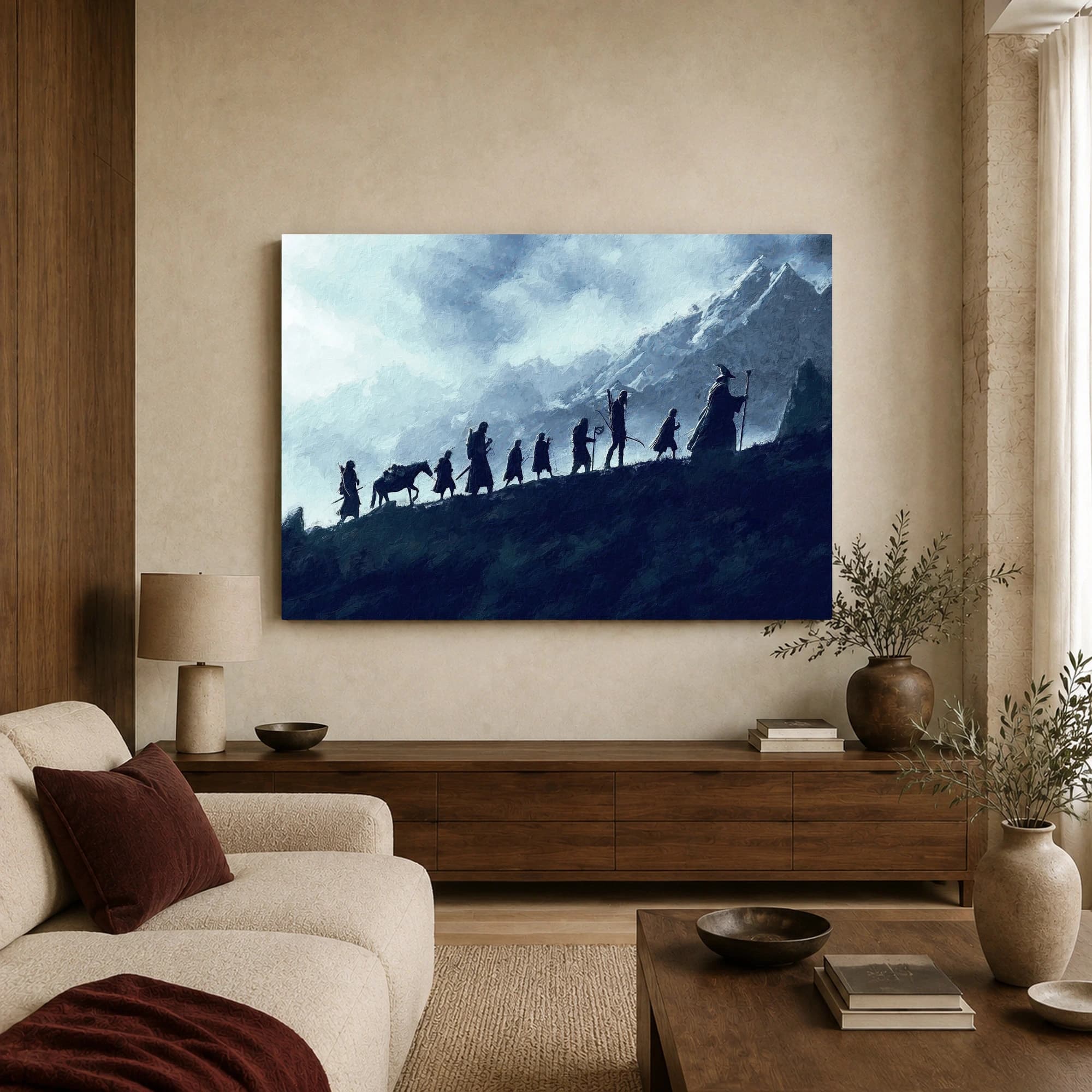 The Fellowship Journey Mountain Wall Art, view 3