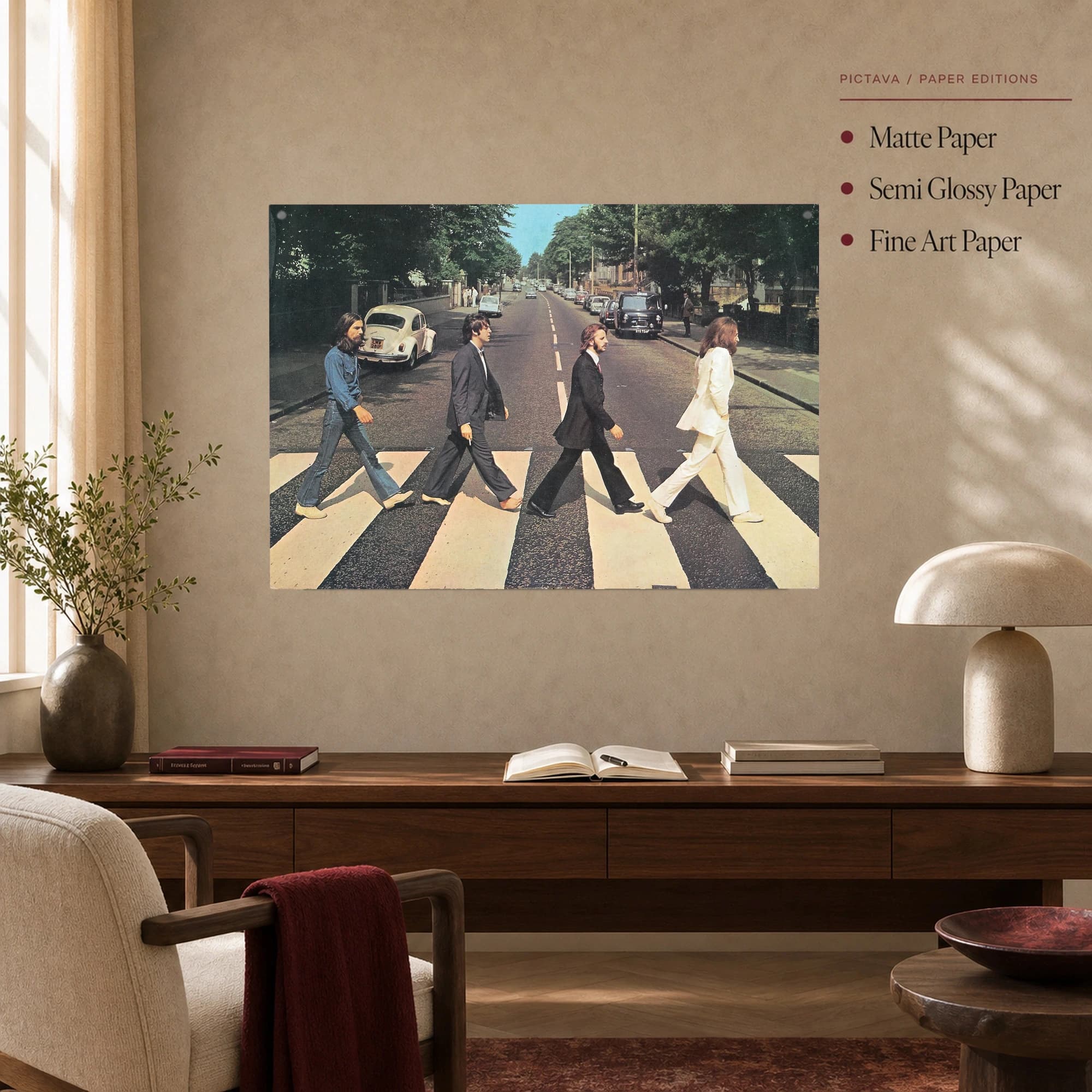 The Beatles Abbey Road Crossing Fine Art Print, view 5