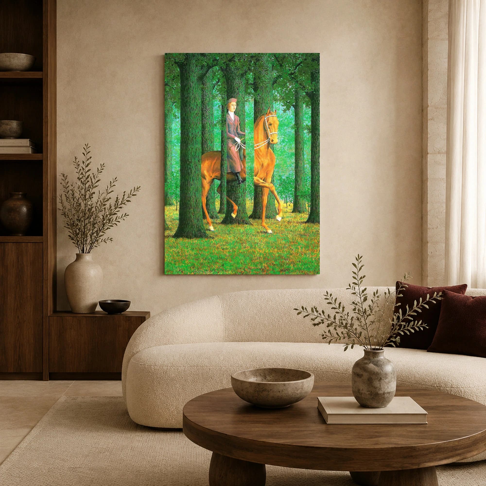 René Magritte The Blank Signature Canvas Art Print, view 5