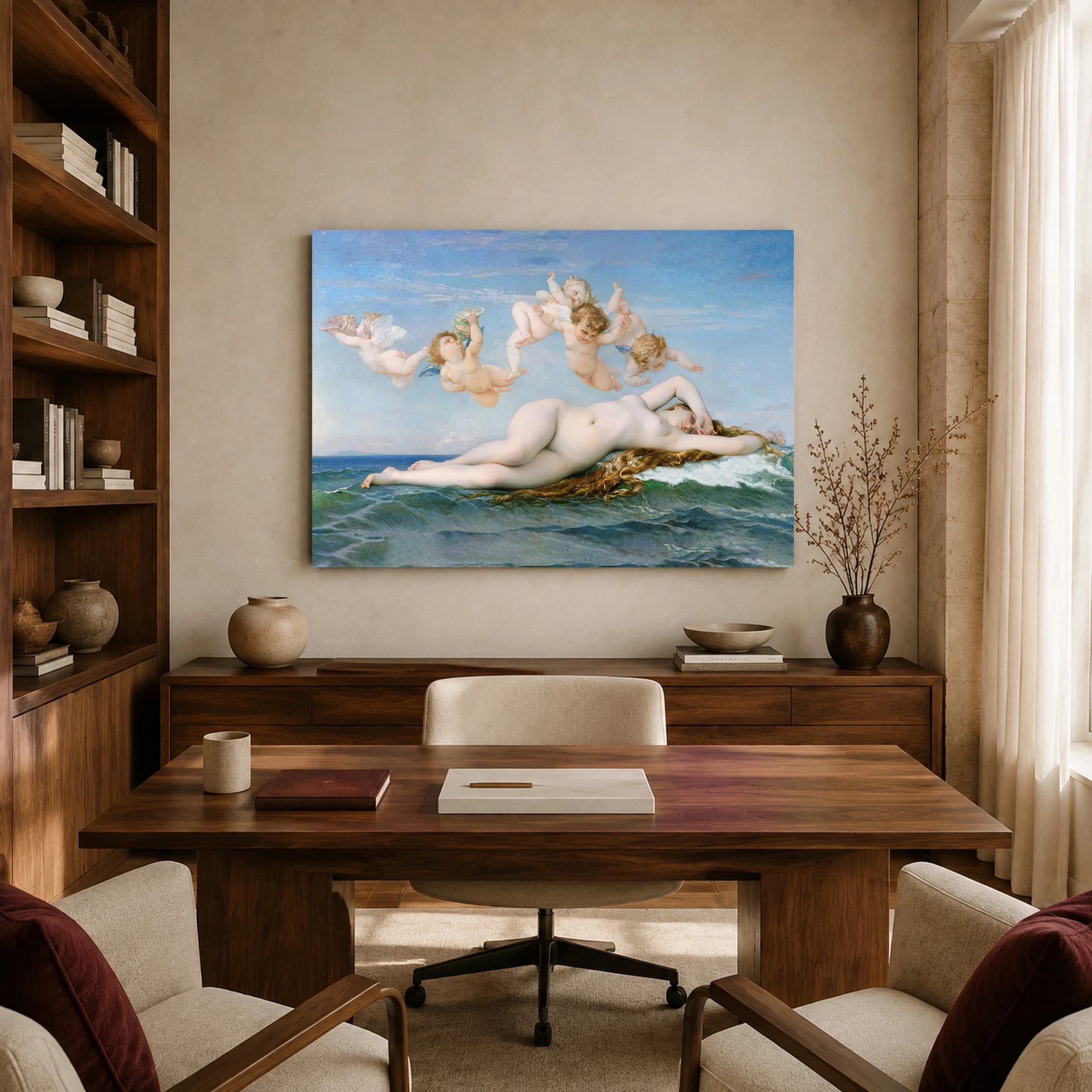 The Birth of Venus Fine Art Canvas Print by Bouguereau, view 7