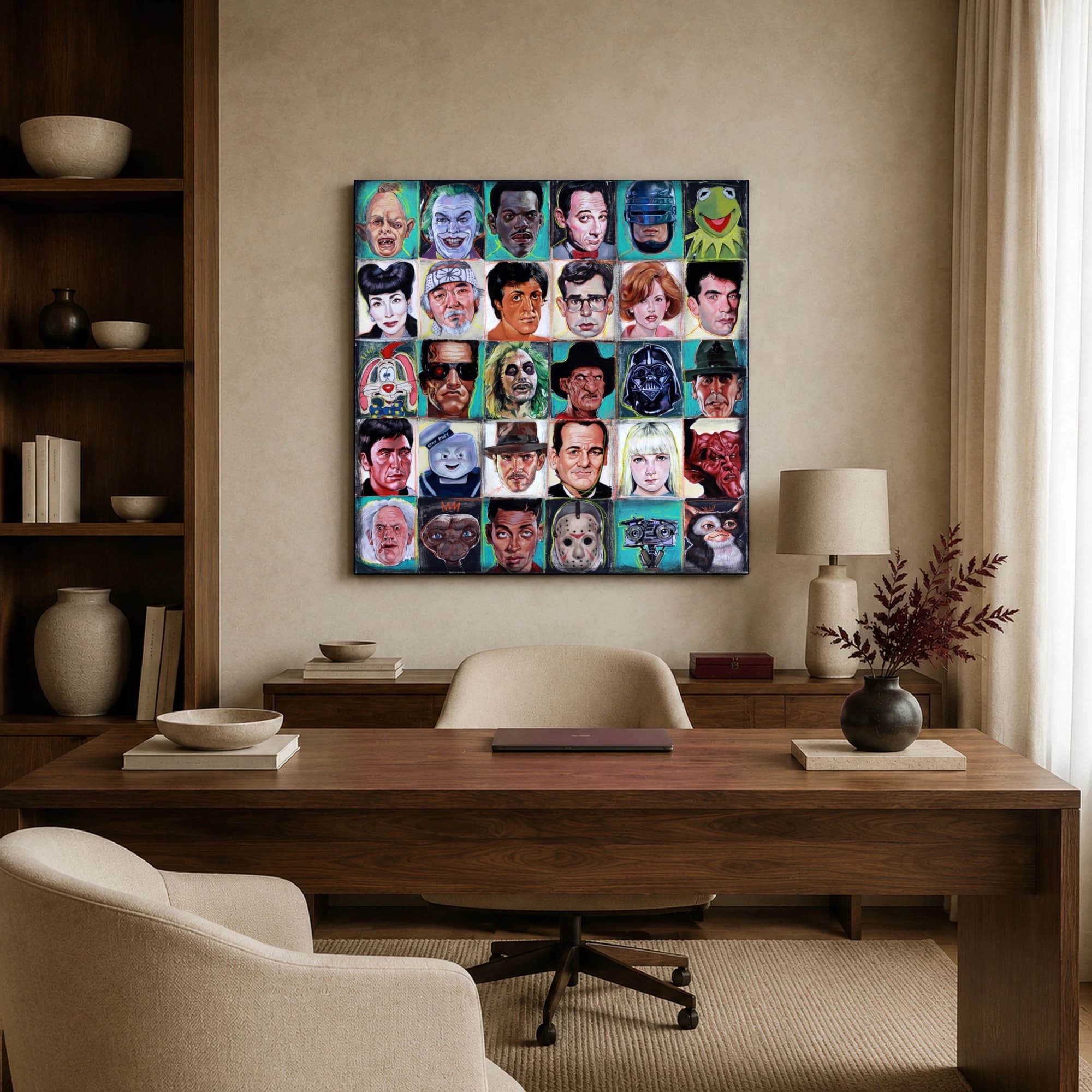 Cinematic Icons Grid Movie Characters Pop Art Print, view 3