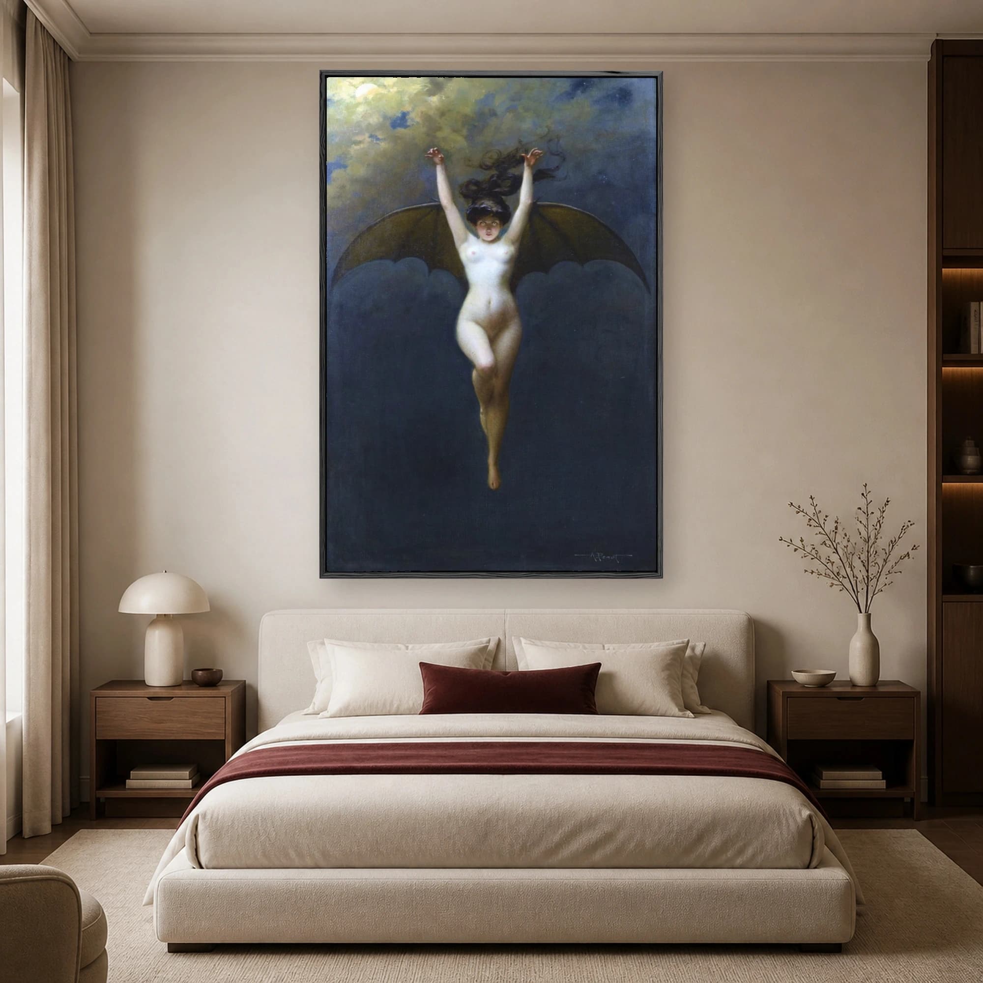 La Femme Chauve-Souris Bat Woman Canvas Print, view 4