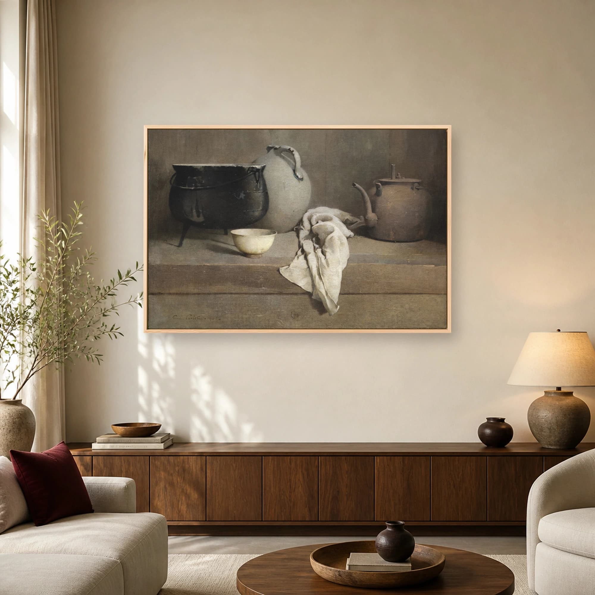 Emil Carlsen 1905 Still Life Vintage Canvas Print, view 3