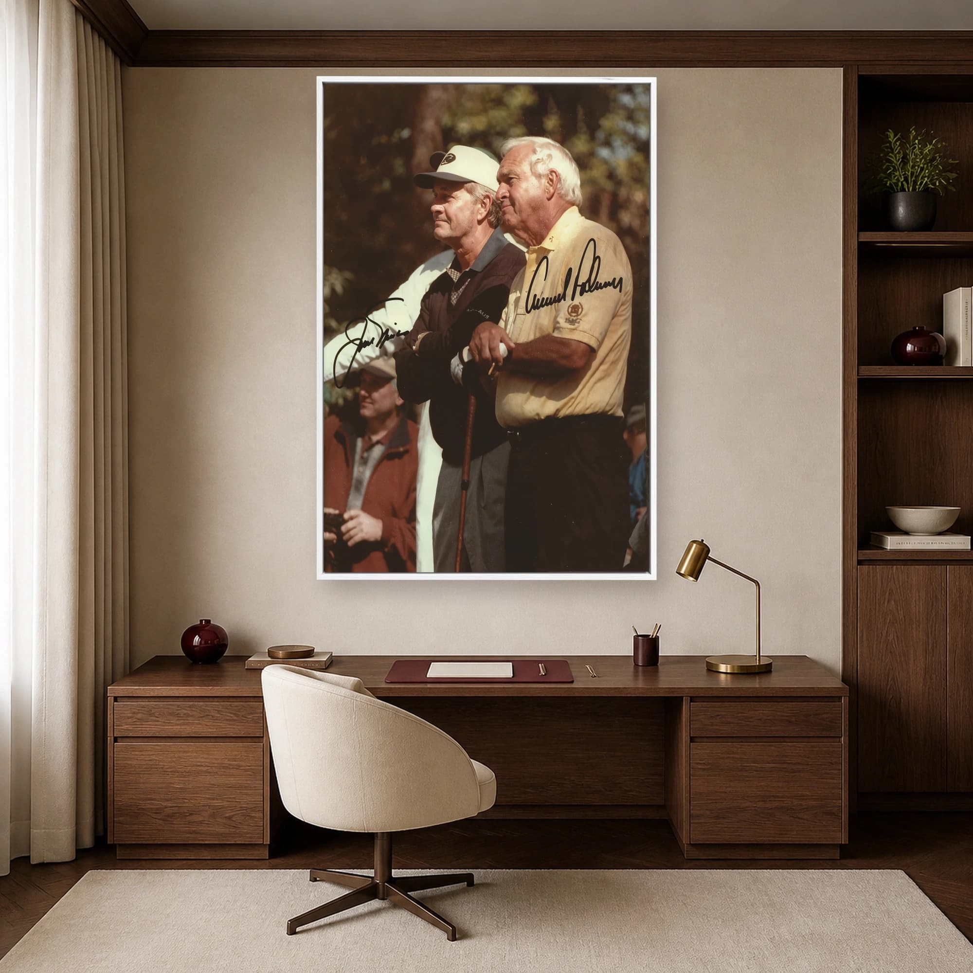 Arnold Palmer and Jack Nicklaus Golf Legends Canvas Art, view 5
