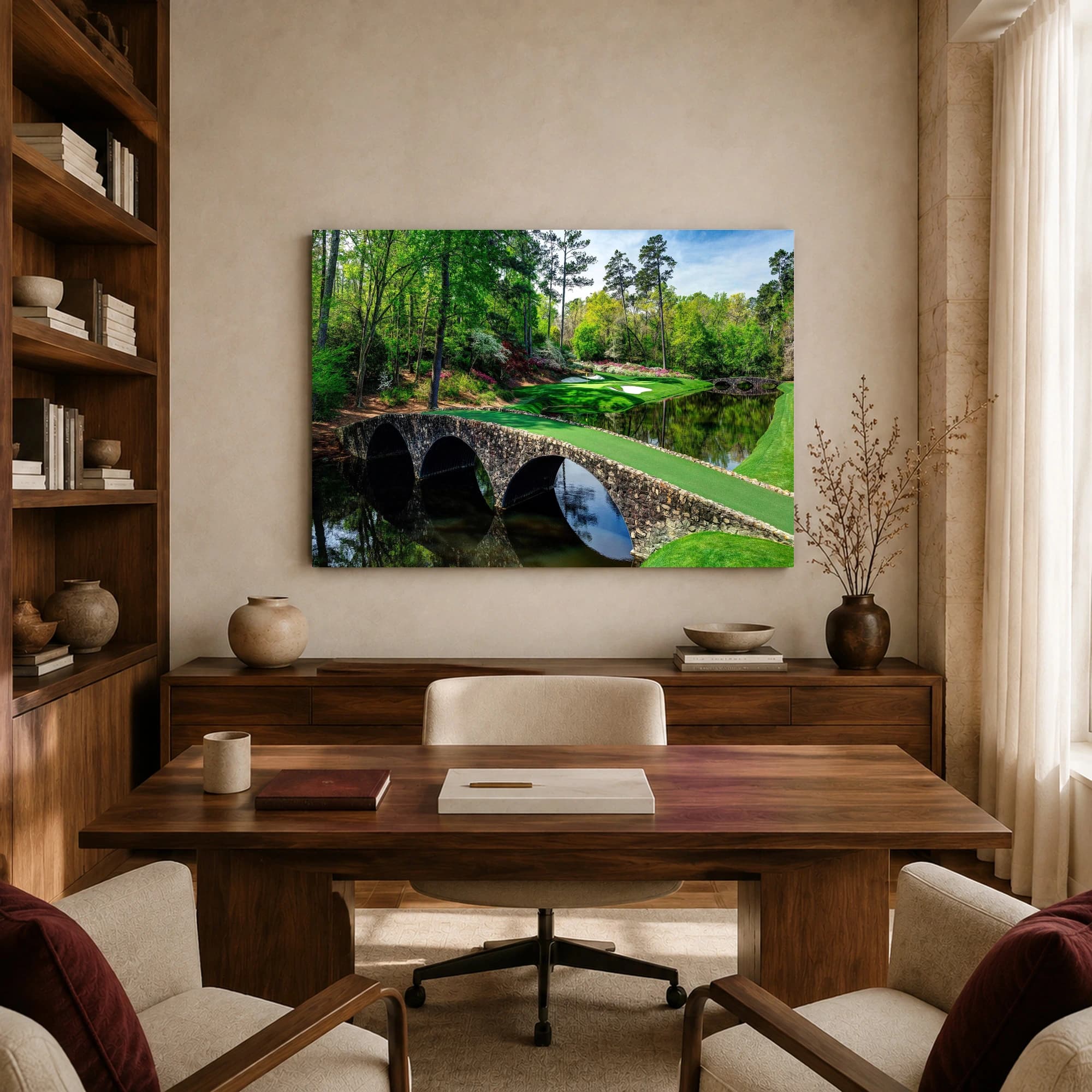 Augusta National Golf Course and Stone Bridge Print, view 8