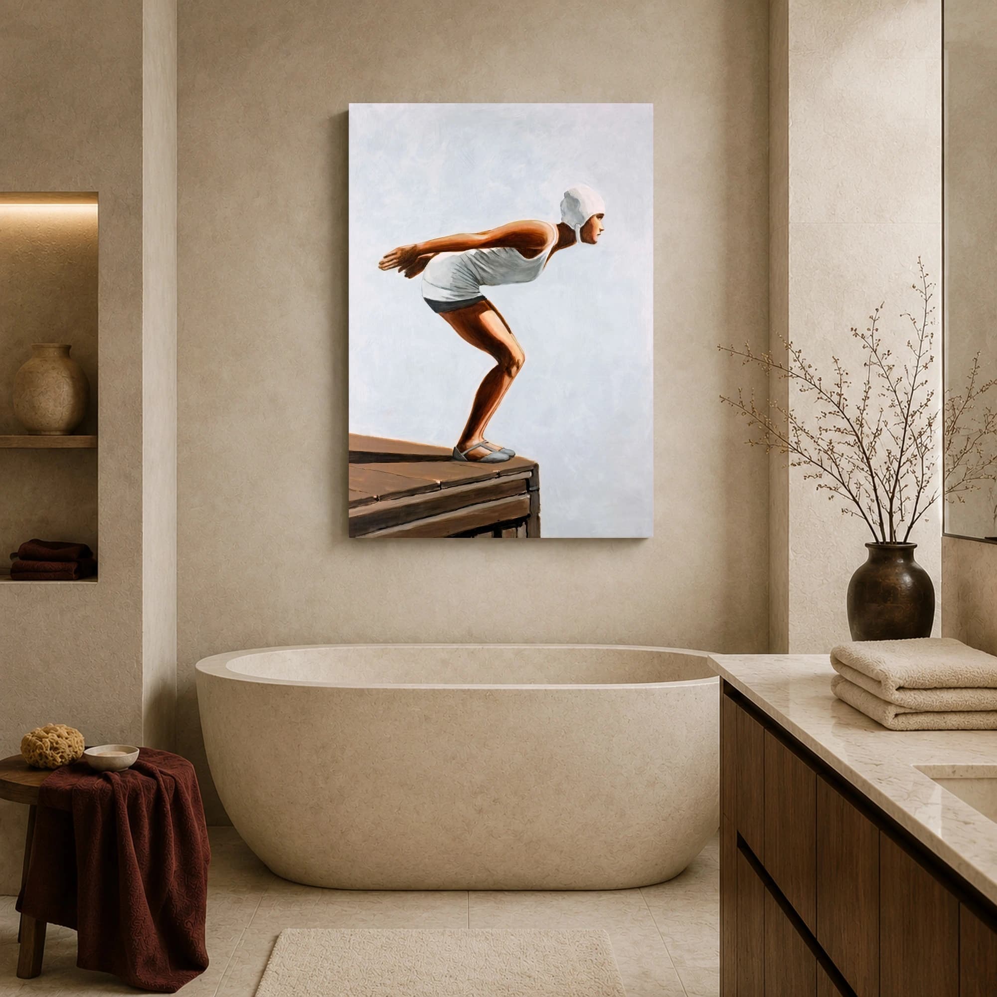 Vintage Diver Fine Art Print, view 7