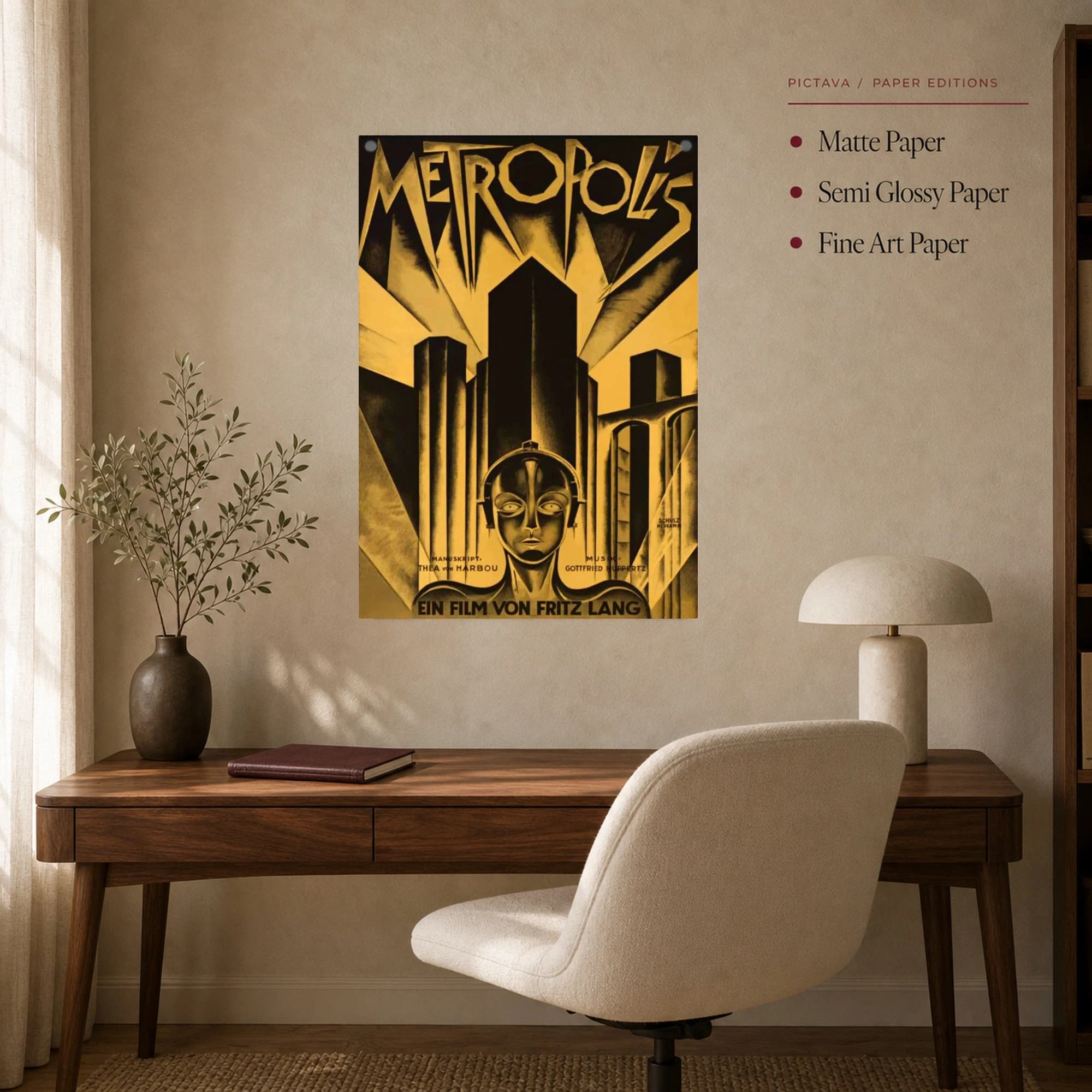 Metropolis 1927 Movie Poster Wall Art, view 7