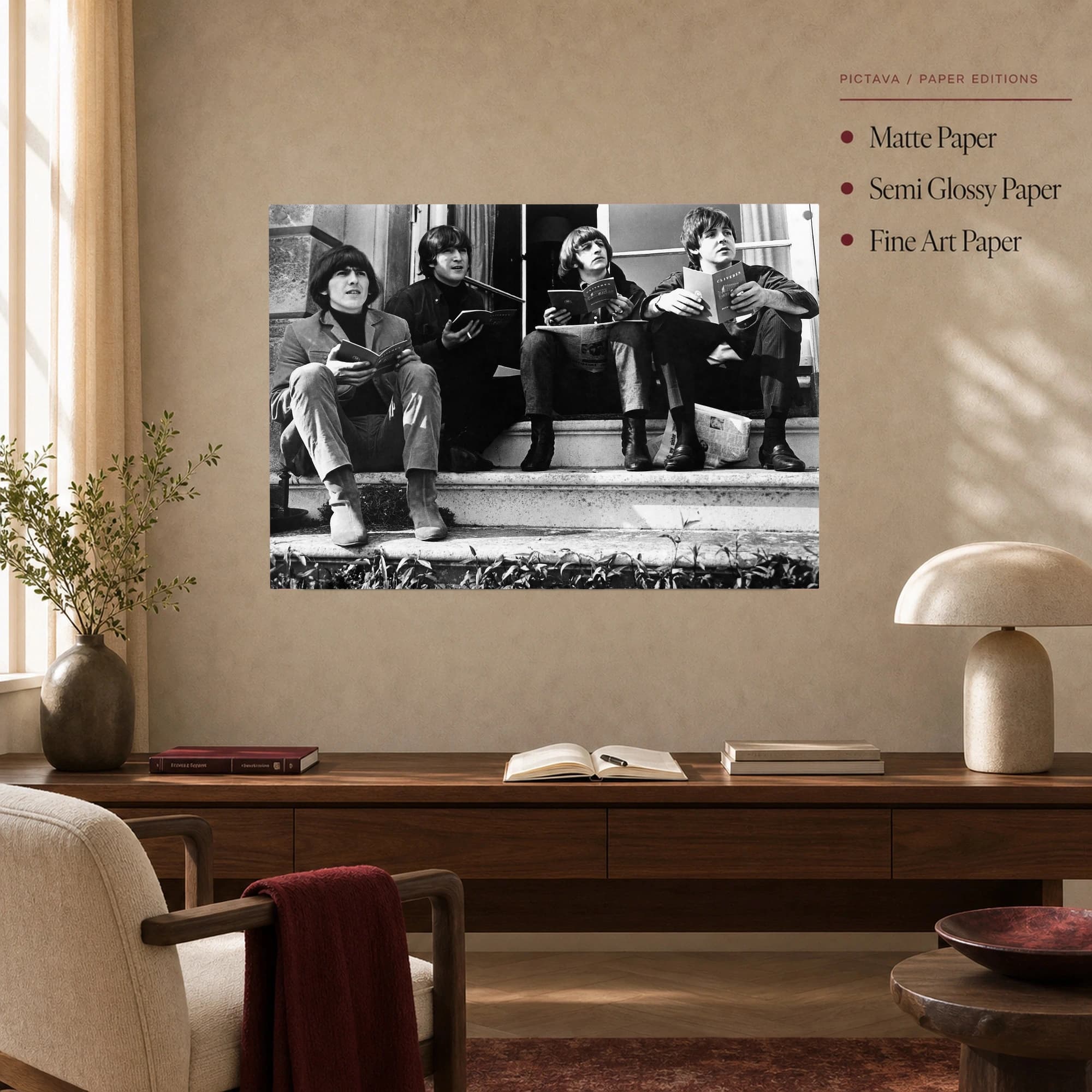 The Beatles Historic Vintage Band Photo Canvas Print, view 5