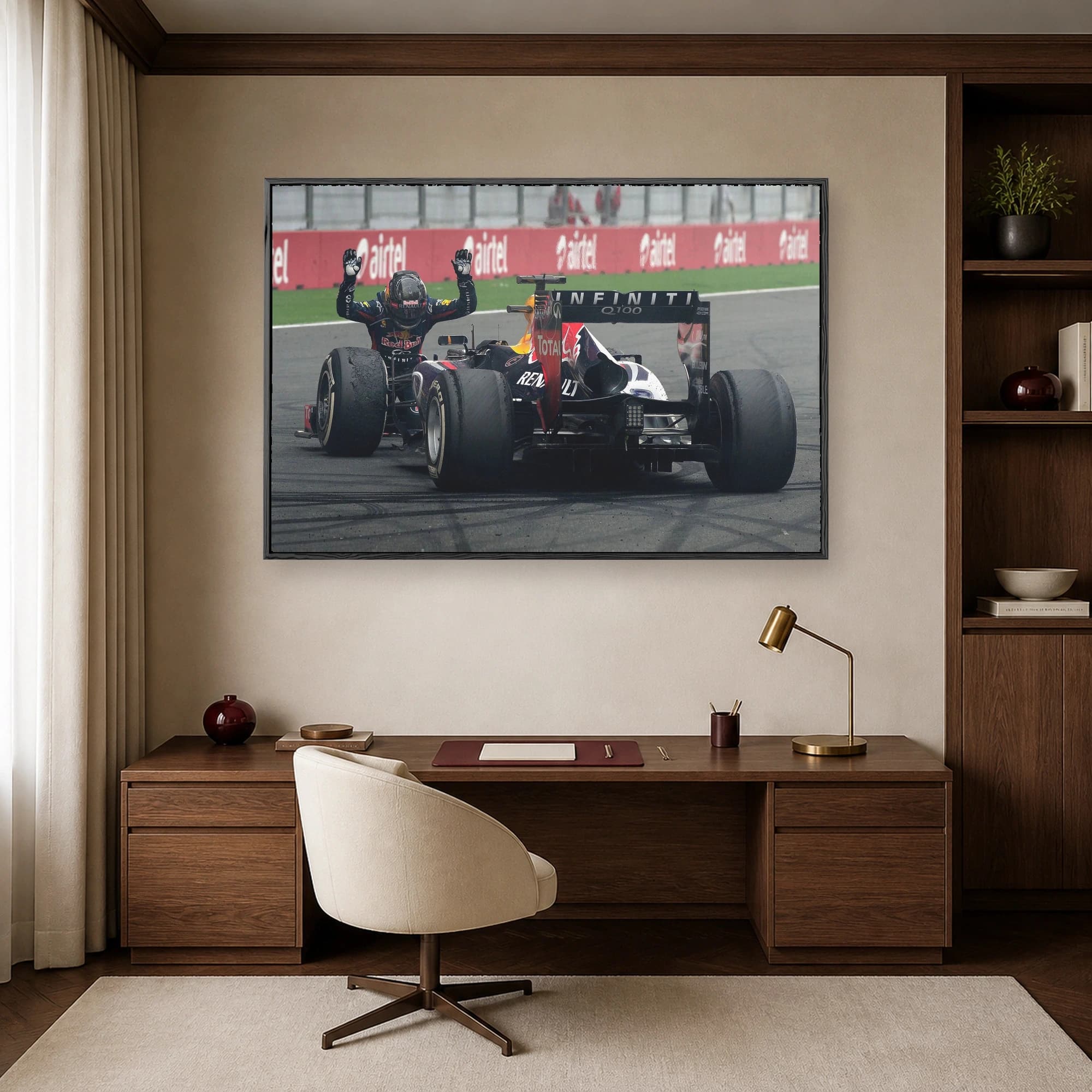 Formula One Victory Celebration Sports Wall Art, view 7