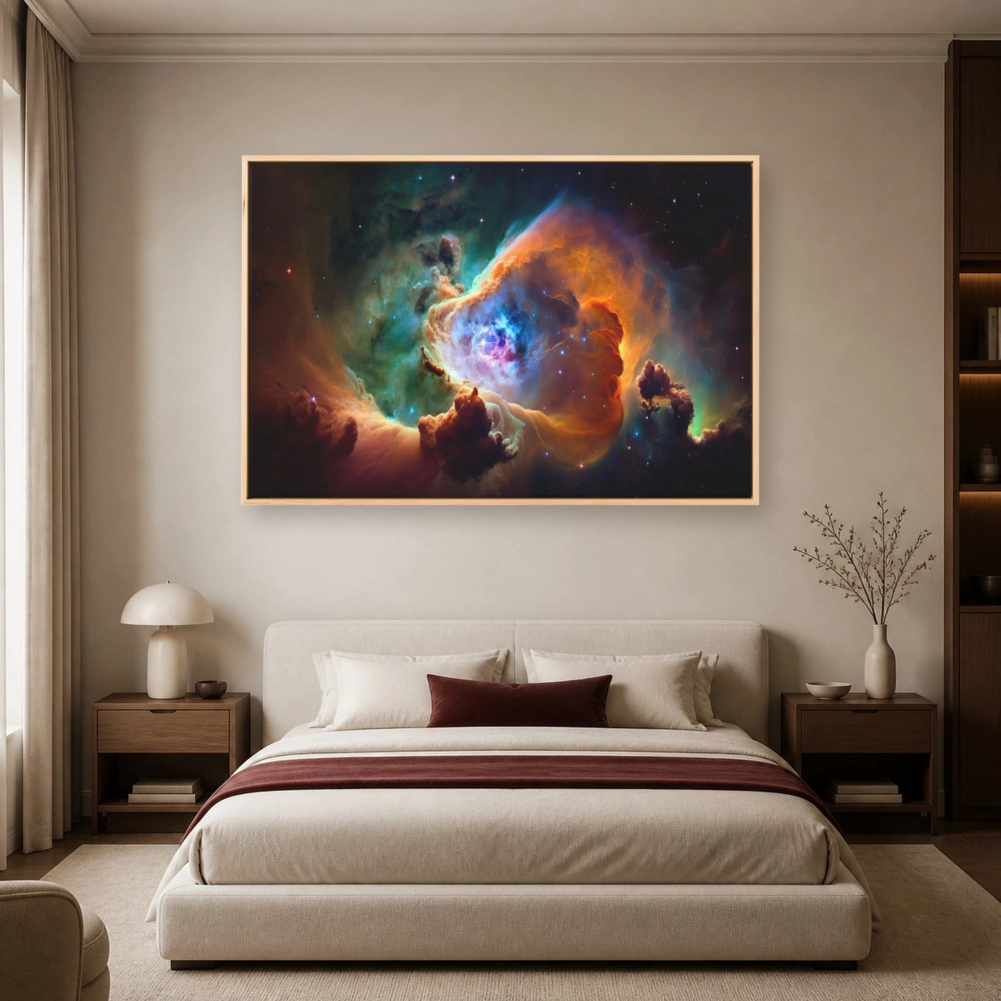 Cosmic Nebula Canvas Print | Abstract Space Wall Art, view 5
