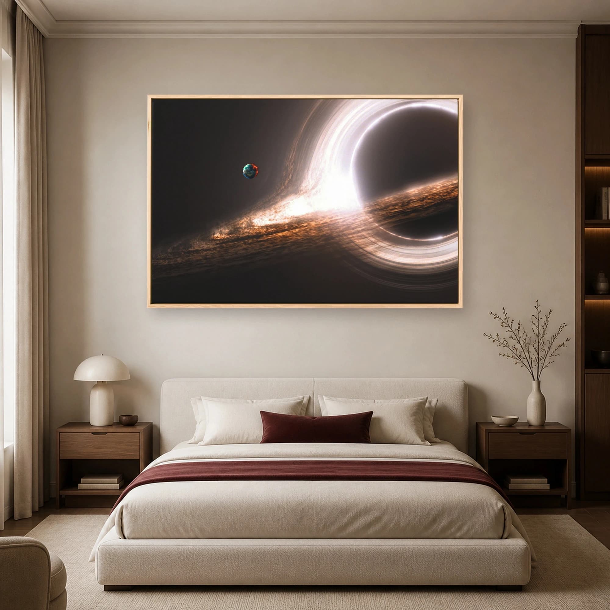 Black Hole and Planet Canvas Print, view 5