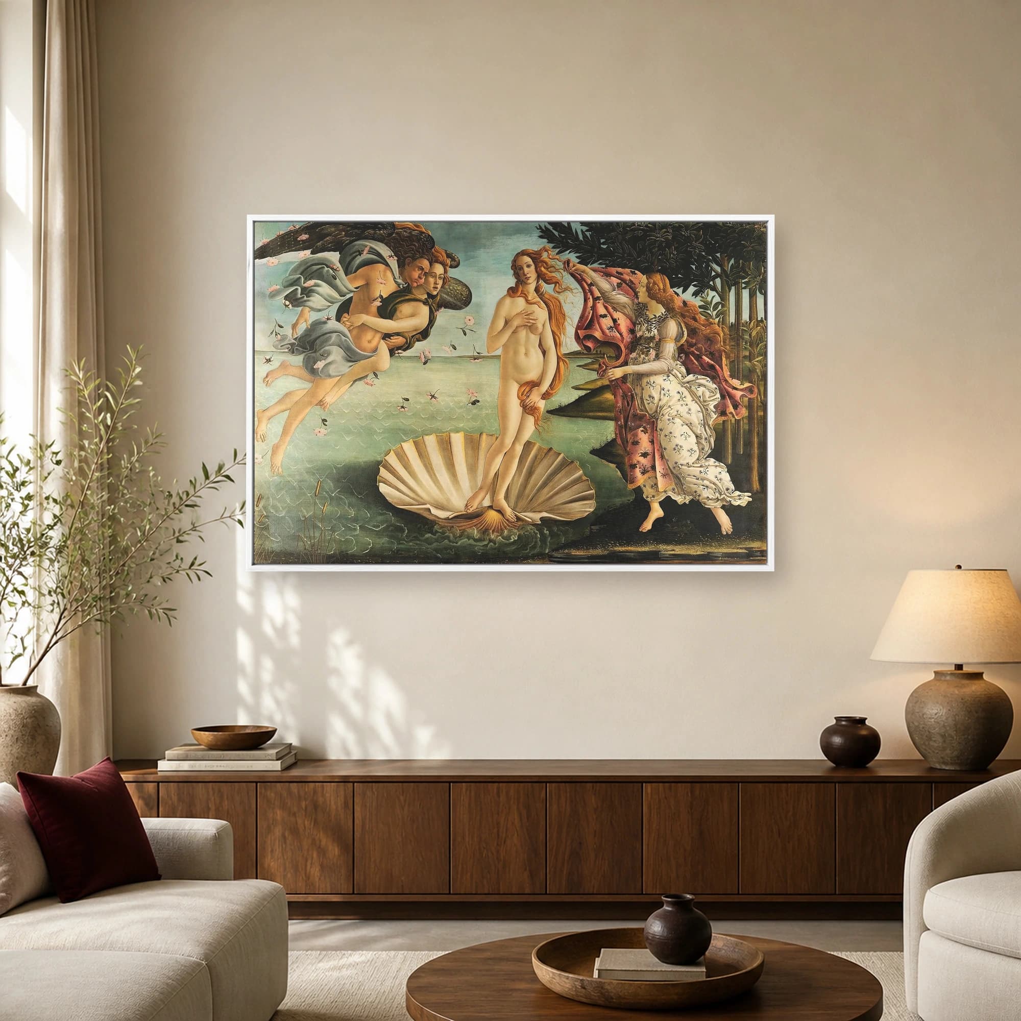 The Birth of Venus Renaissance Fine Art Print, view 2