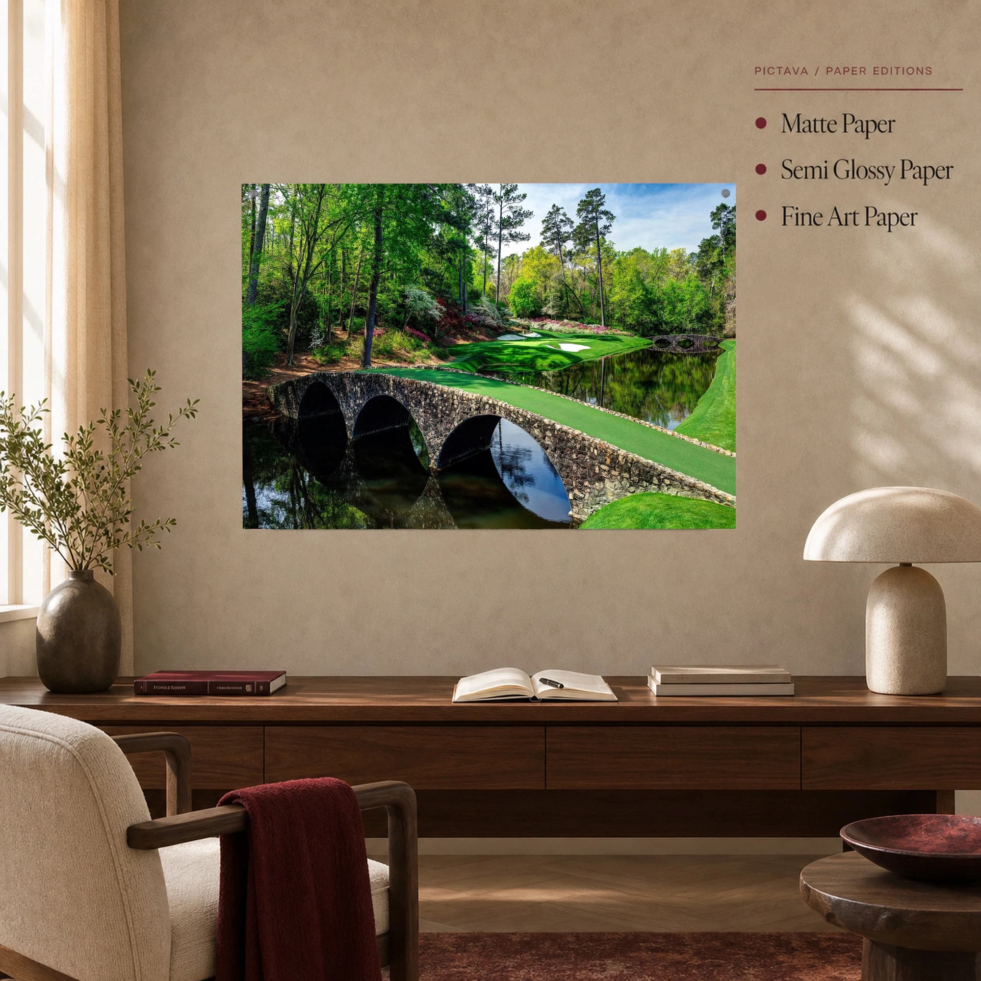 Augusta National Golf Course and Stone Bridge Print, view 5