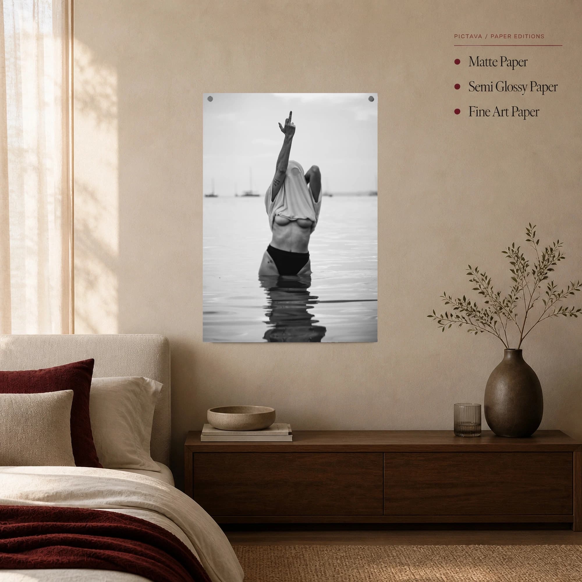 The Defiant Gesture Monochrome Fine Art Photography Print, view 3