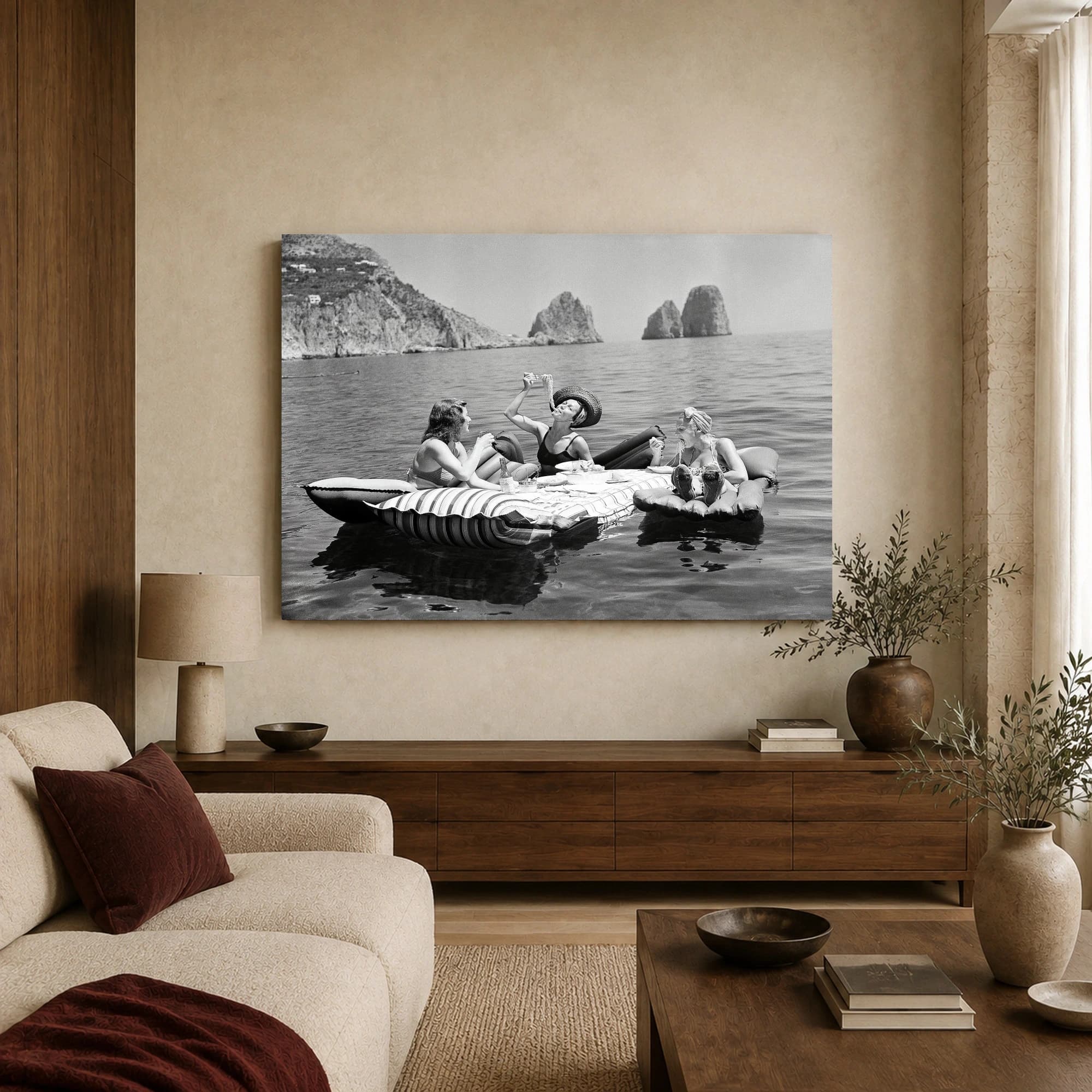 Capri Spaghetti Lunch Vintage Wall Art, view 4
