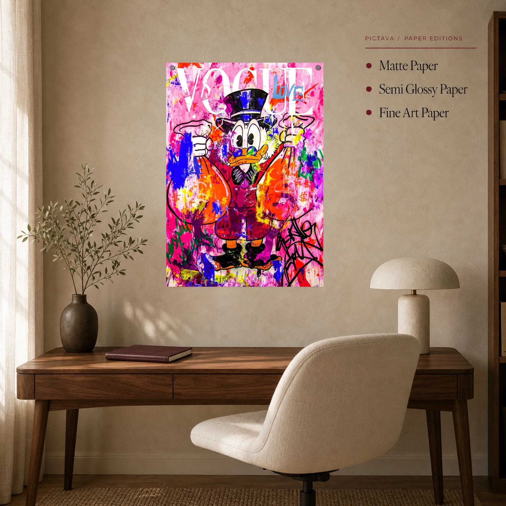 Vogue Wealth Pop Art Canvas Print, view 8