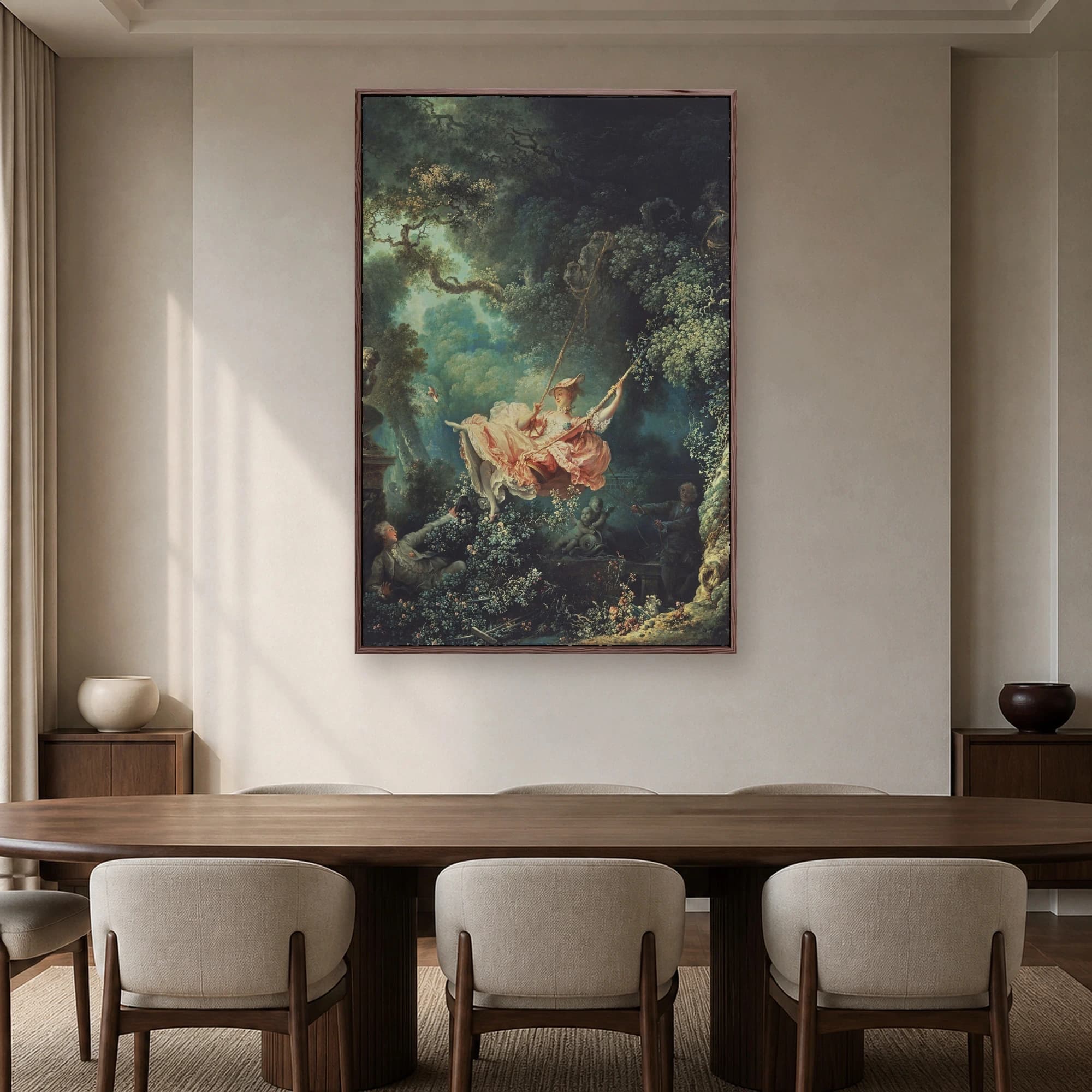 The Swing by Jean-Honoré Fragonard Fine Art Canvas Print, view 8