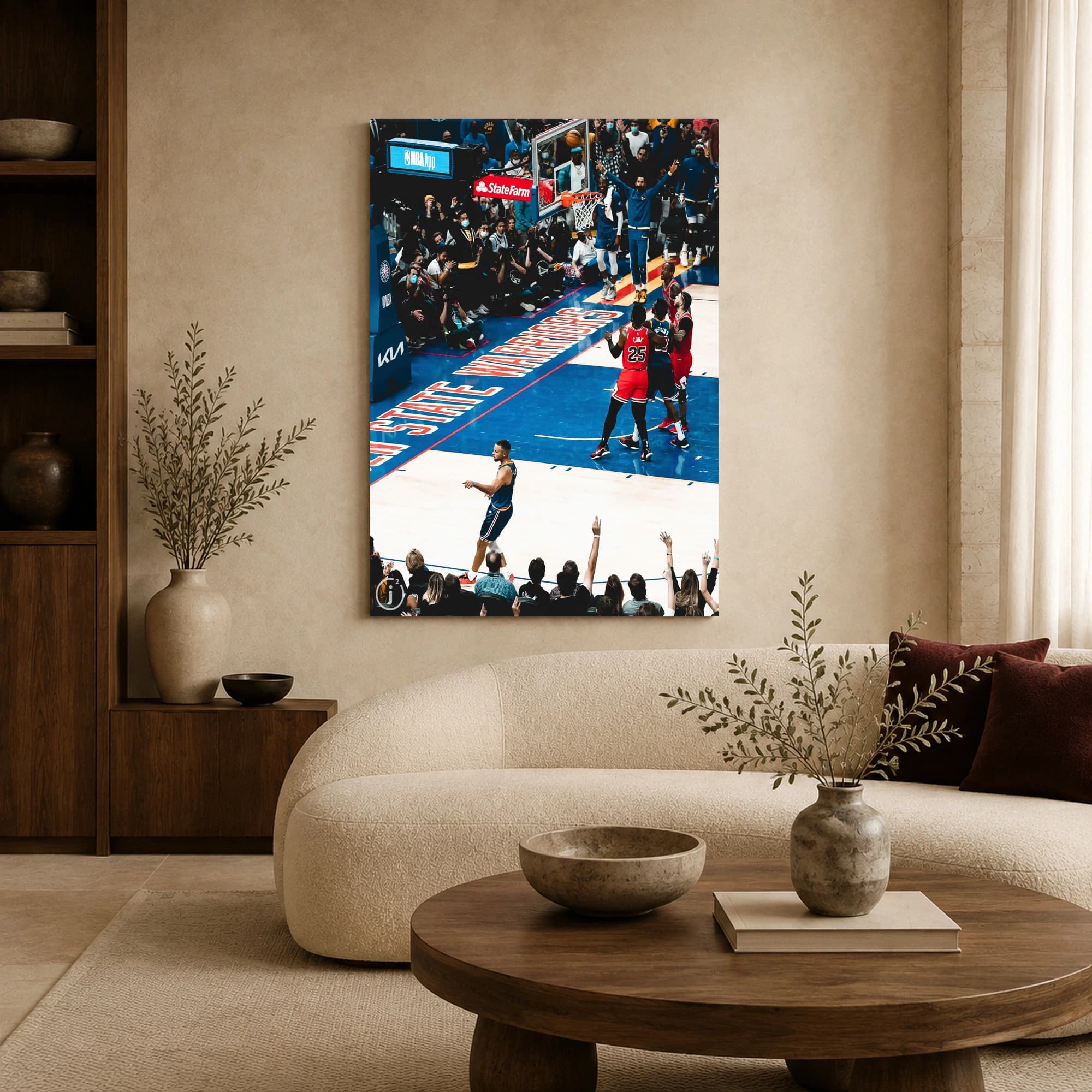 Stephen Curry Golden State Warriors Basketball Wall Art, view 3