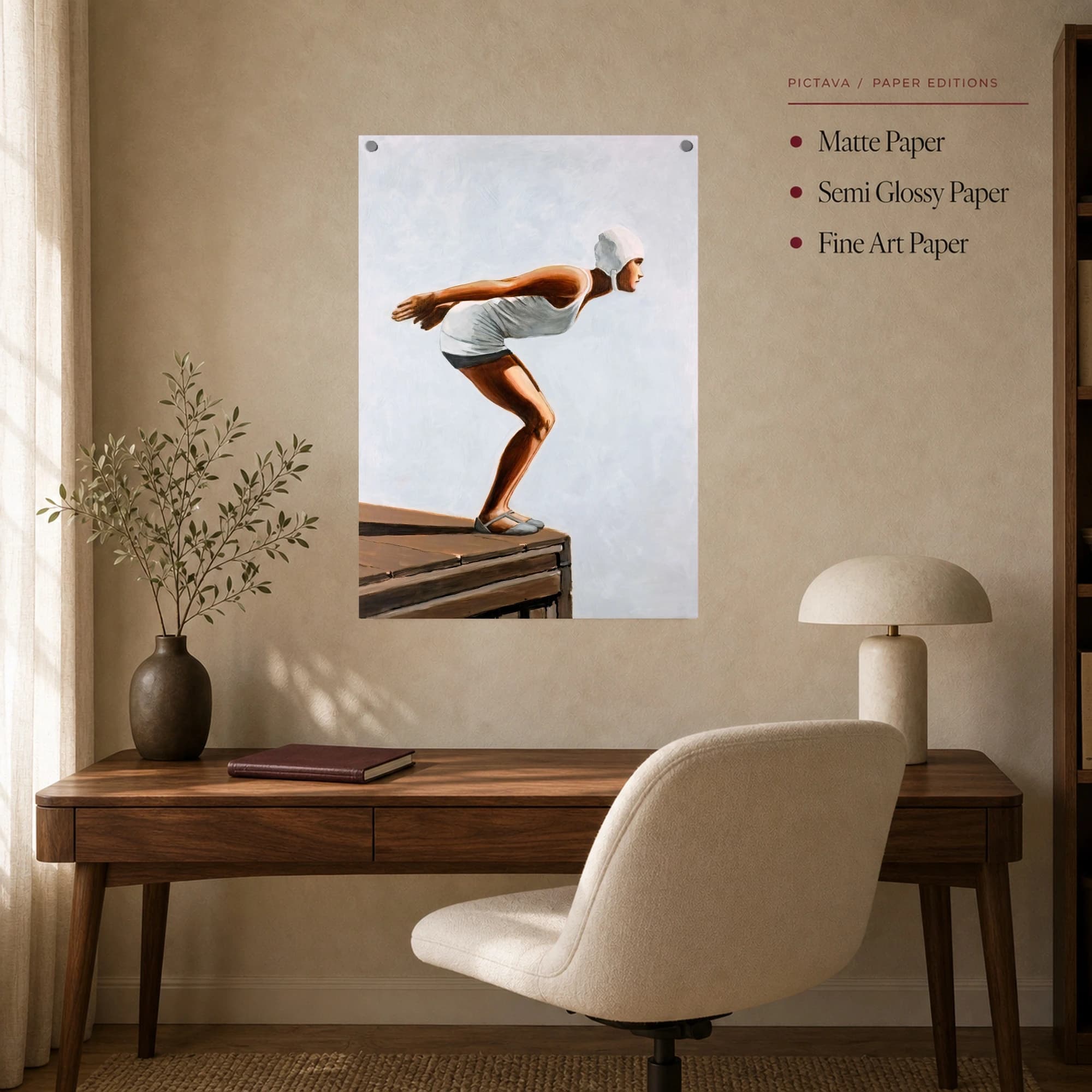 Vintage Diver Fine Art Print, view 8