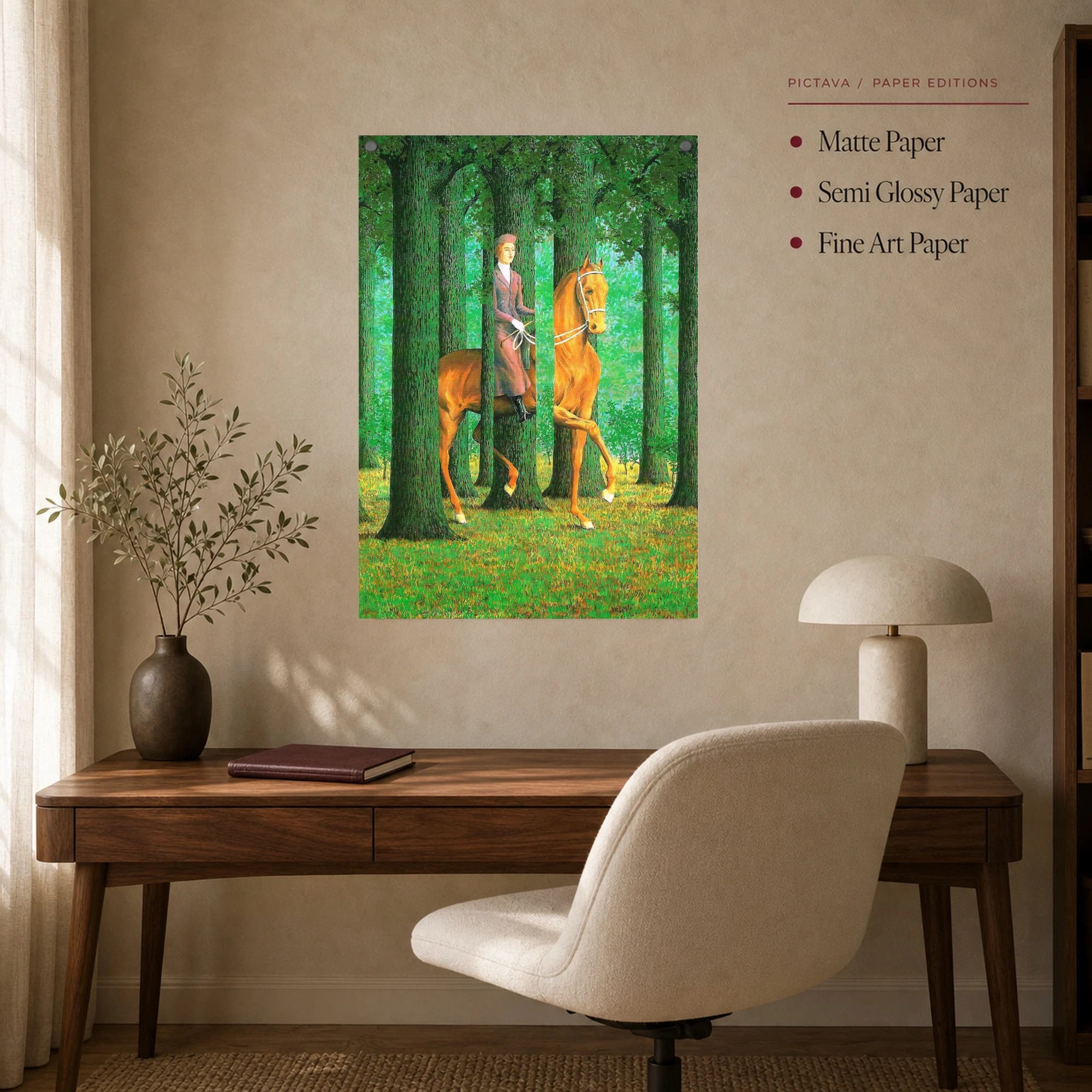 René Magritte The Blank Signature Canvas Art Print, view 7